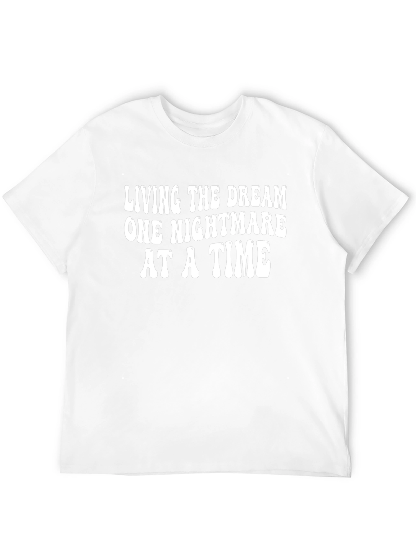 Black Living the Dream Graphic Tee - Black Cotton T-Shirt view 12