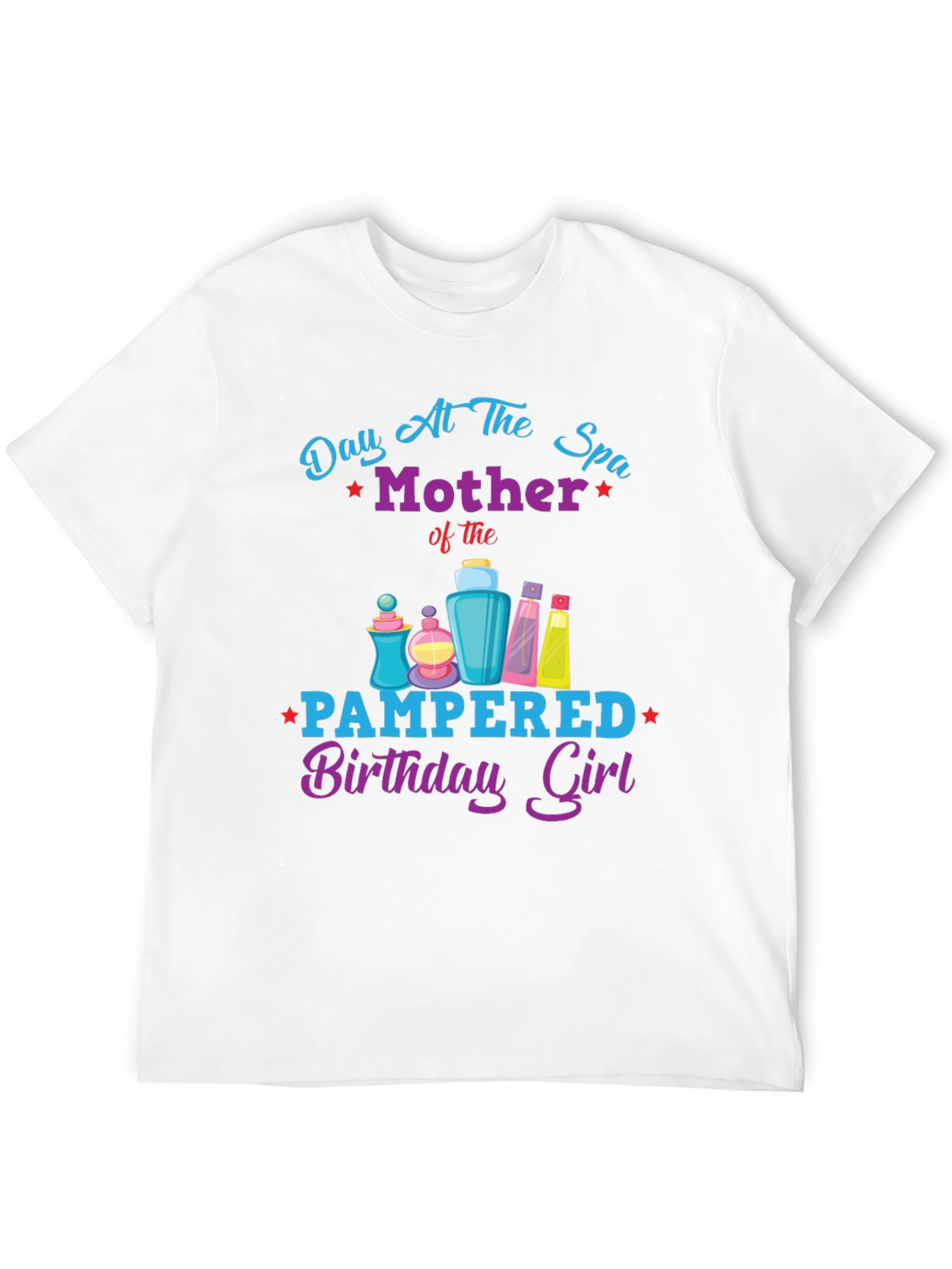 Black Mother's Day Spa Birthday Girl Graphic Tee view 12