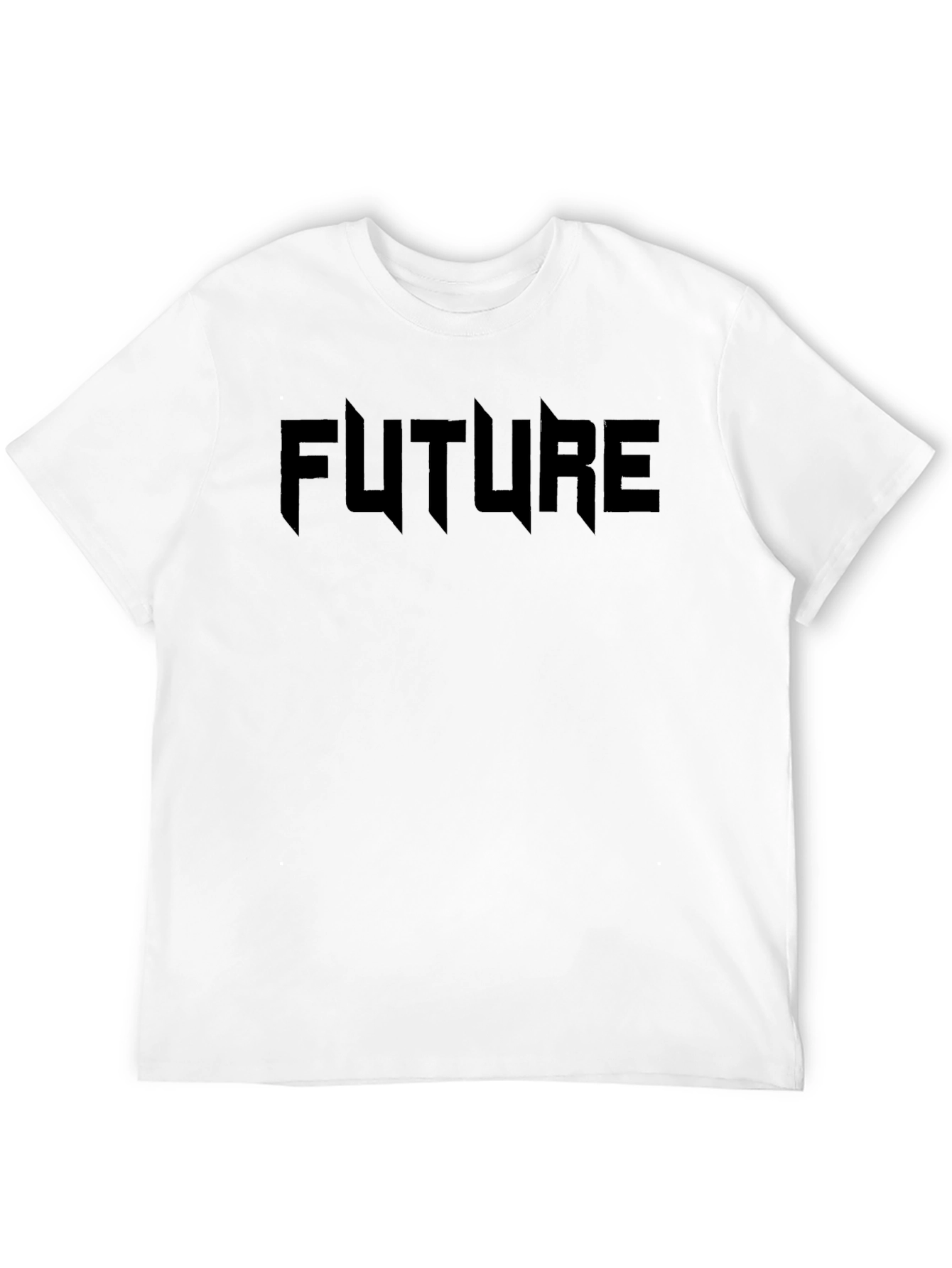 Black Future Graphic Black T-Shirt - Modern Streetwear Style view 12