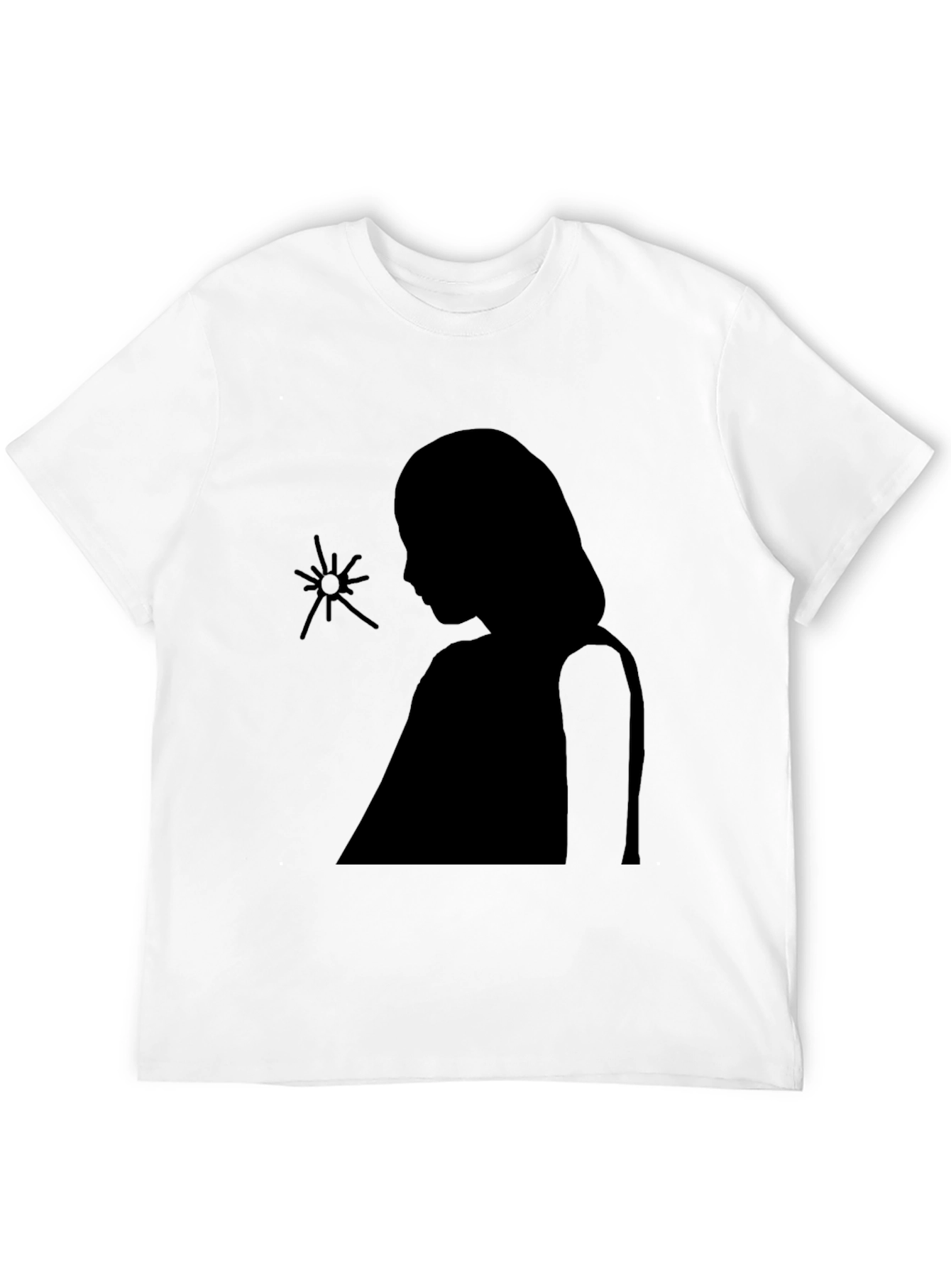 Black Silhouette Graphic Black Tee view 12