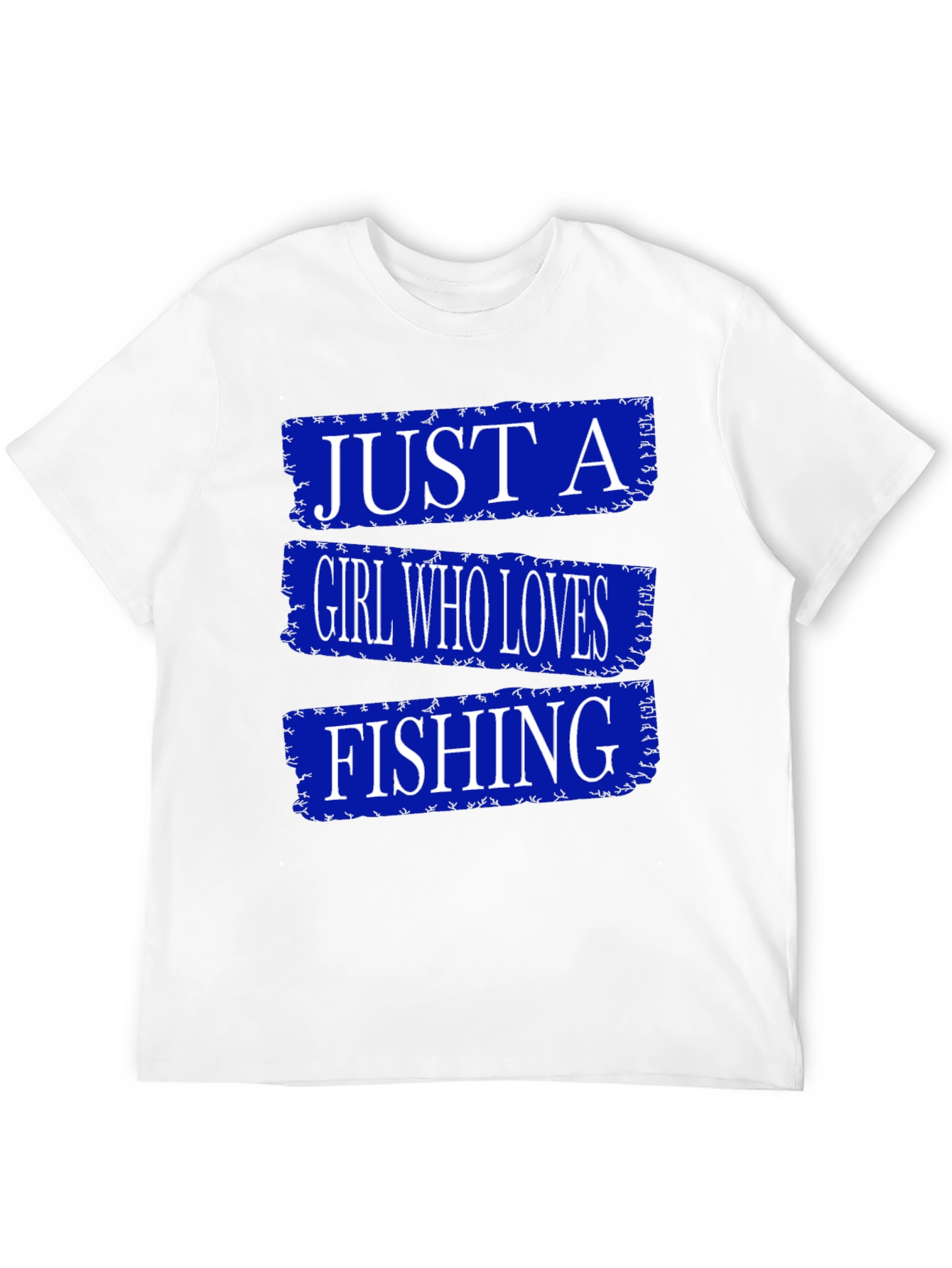 Black Just A Girl Who Loves Fishing T-Shirt view 12