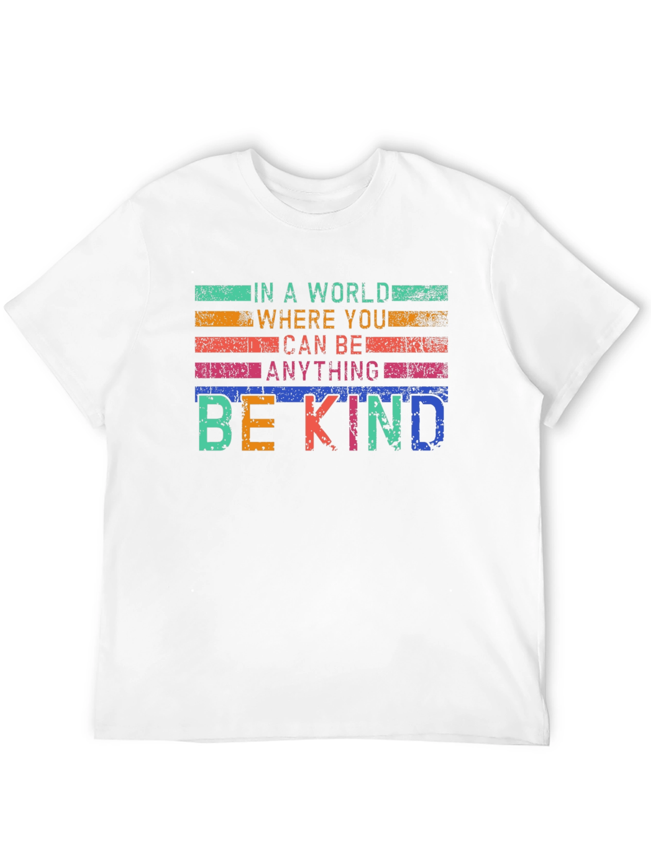Black Be Kind Graphic T-Shirt - Inspirational Message view 12