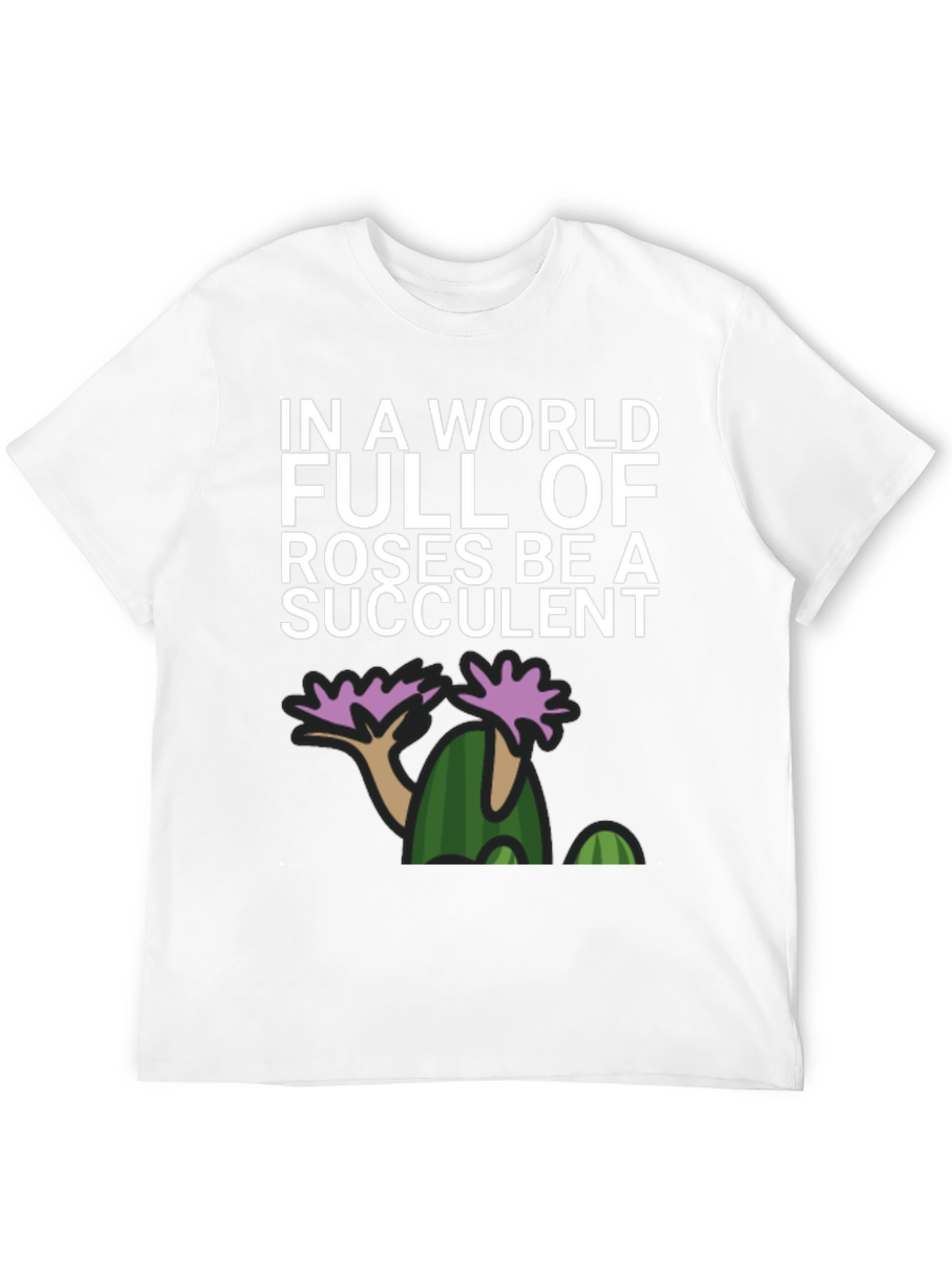 Black Be a Succulent Graphic T-Shirt view 12