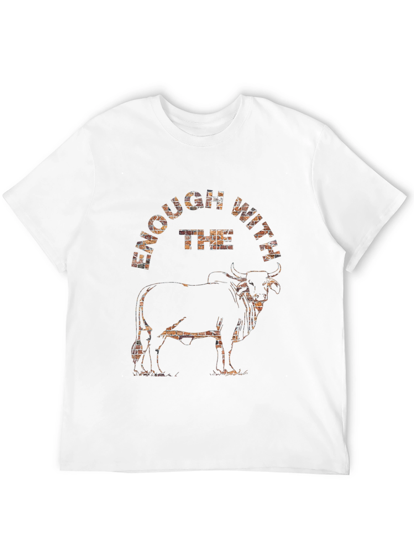 Black Enough With The Bull Graphic Tee view 12