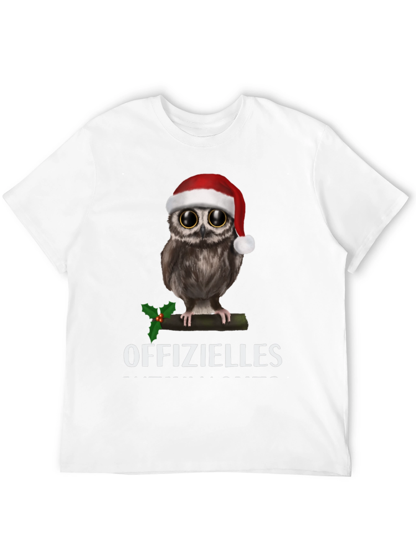 Black Festive Owl T-Shirt: Offizielles Christmas Cheer! view 12