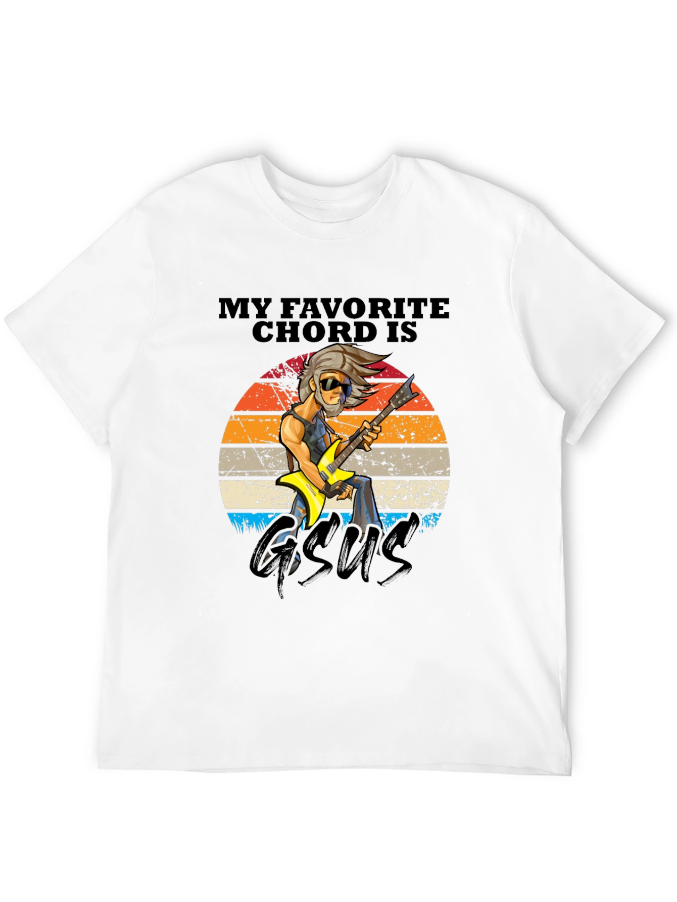 Black My Favorite Chord is GSUS Black T-Shirt view 12