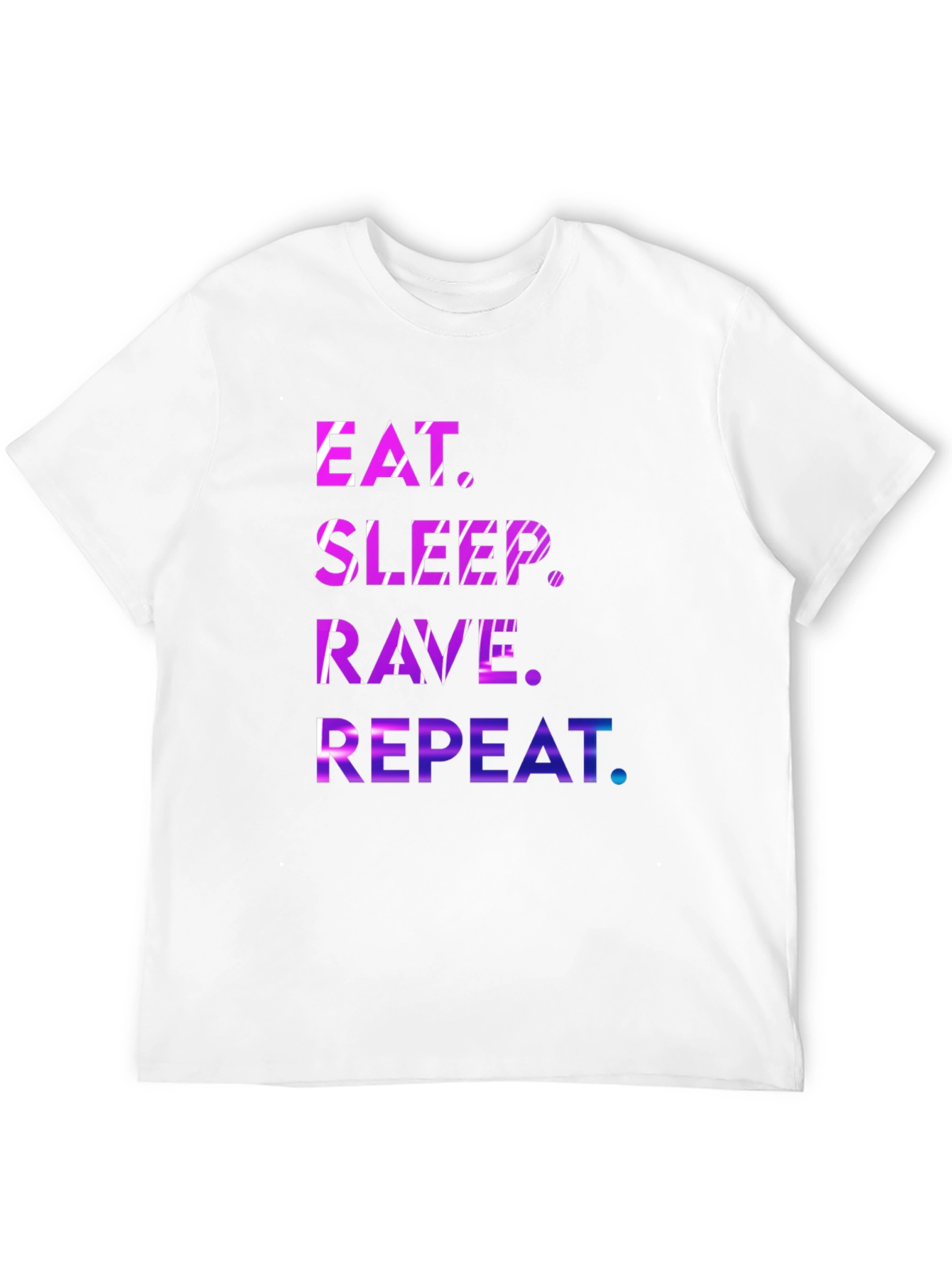 Black Eat Sleep Rave Repeat Graphic Tee view 12