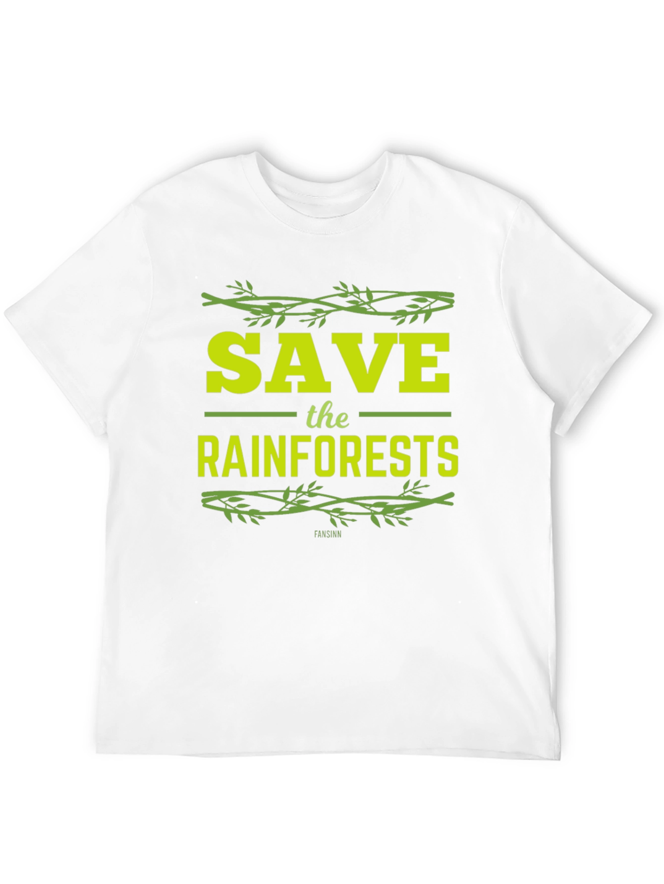 Black Save the Rainforests Graphic T-Shirt - Eco-Friendly Tee view 12