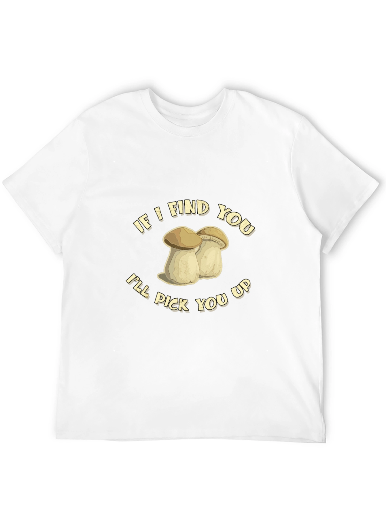 Black Funny Mushroom Graphic Tee - If I Find You view 12