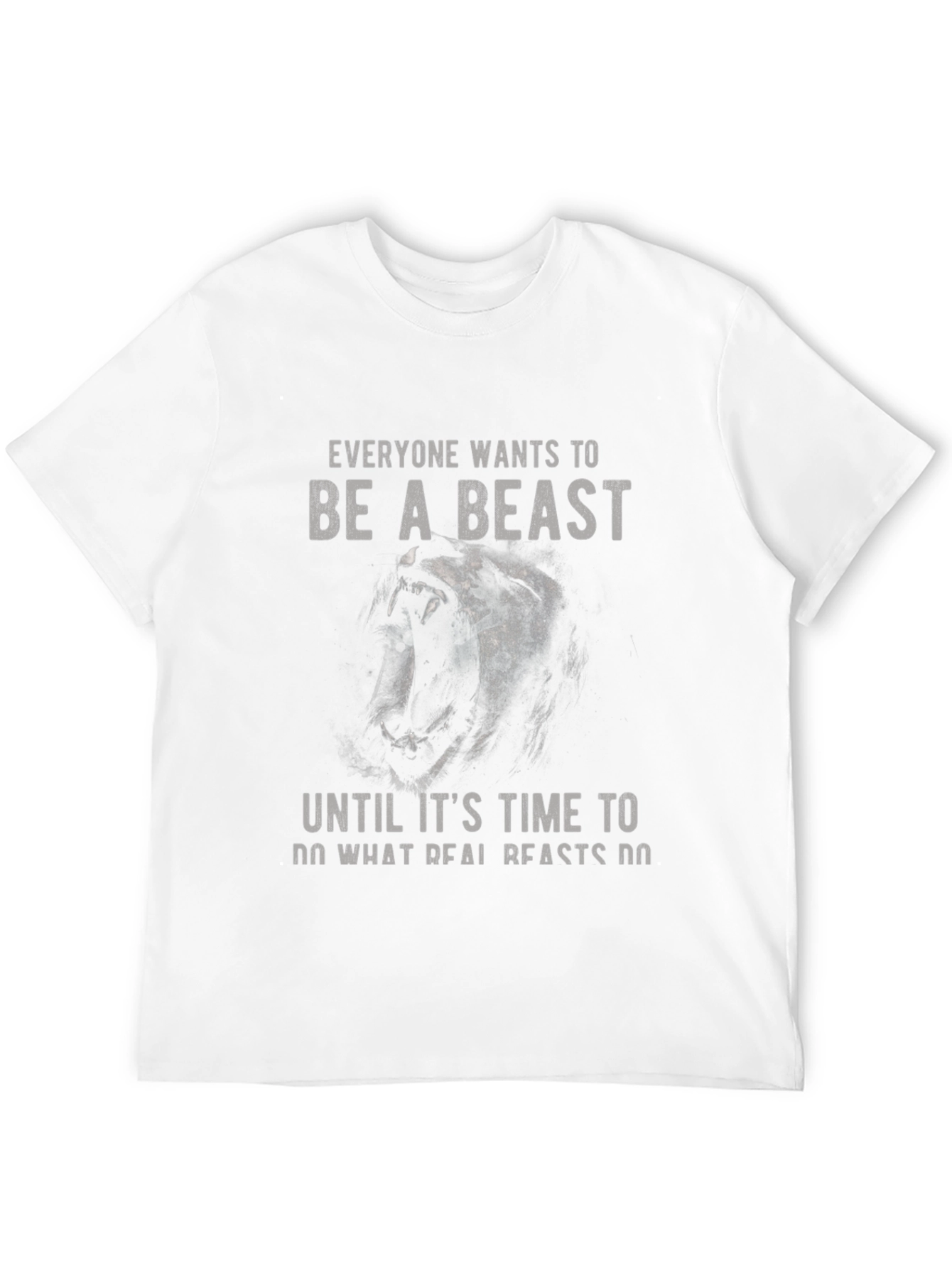 Black Beast Mode Graphic T-Shirt - Men's Black Tee view 12