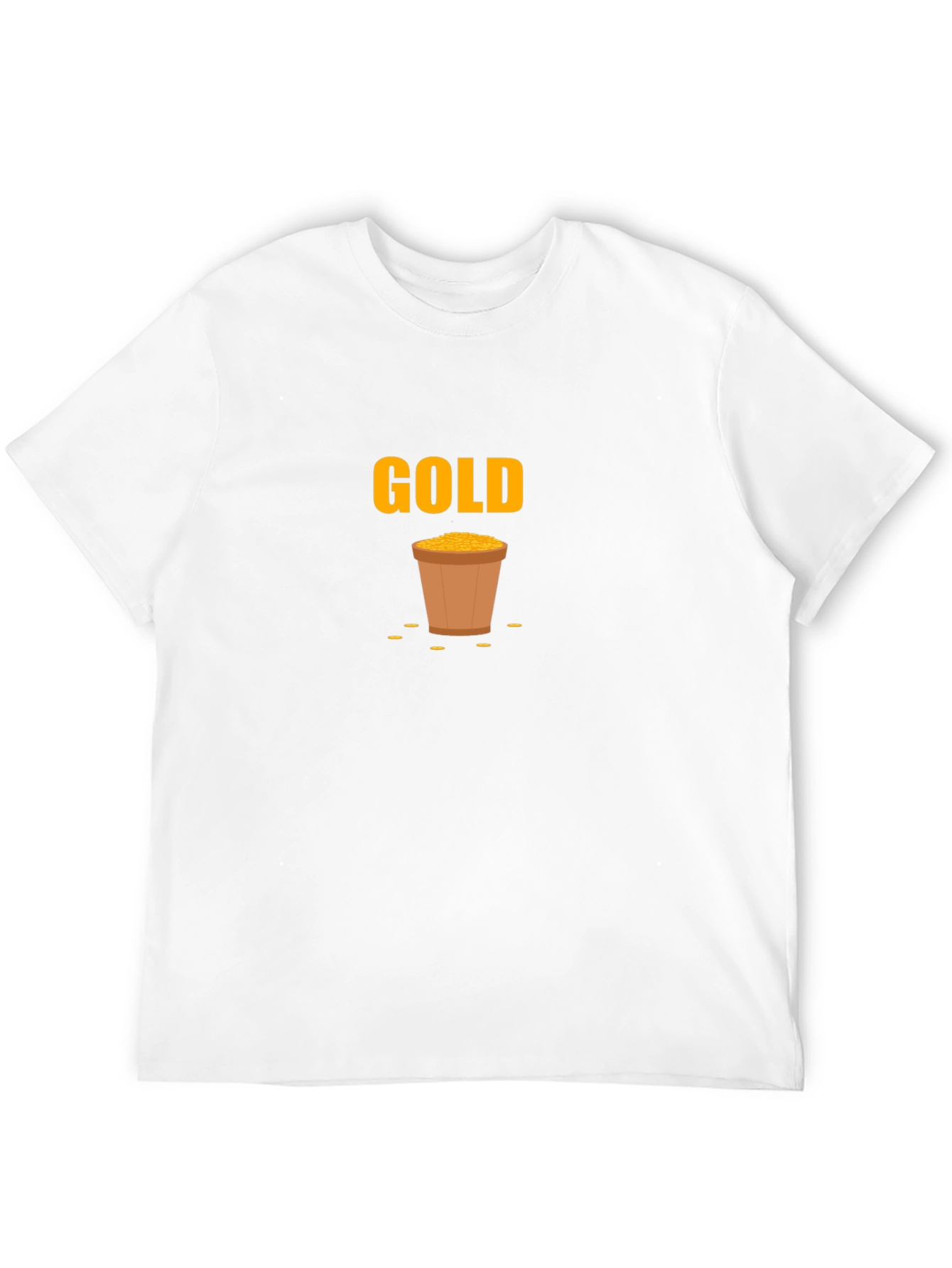 Black Gold Pot Graphic Black T-Shirt view 12