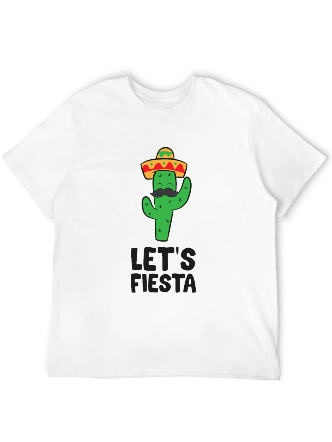 Black Let's Fiesta Cactus T-Shirt view 12