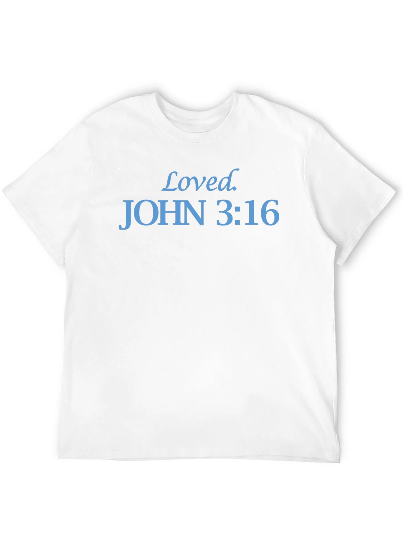 Black Loved, John 3:16, Black T-Shirt view 12