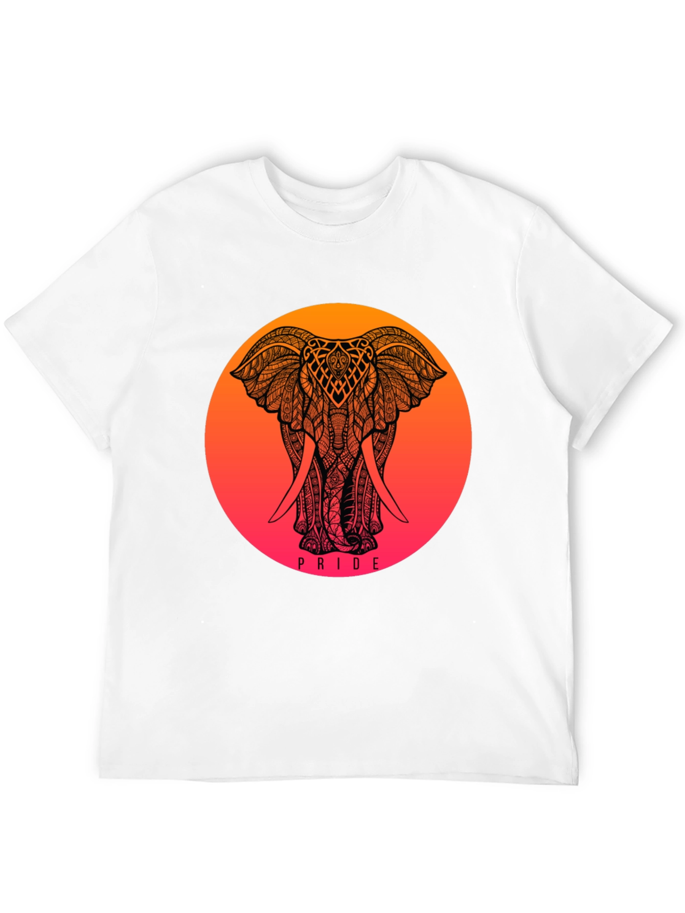 Black Pride Elephant Graphic Tee - Black view 12