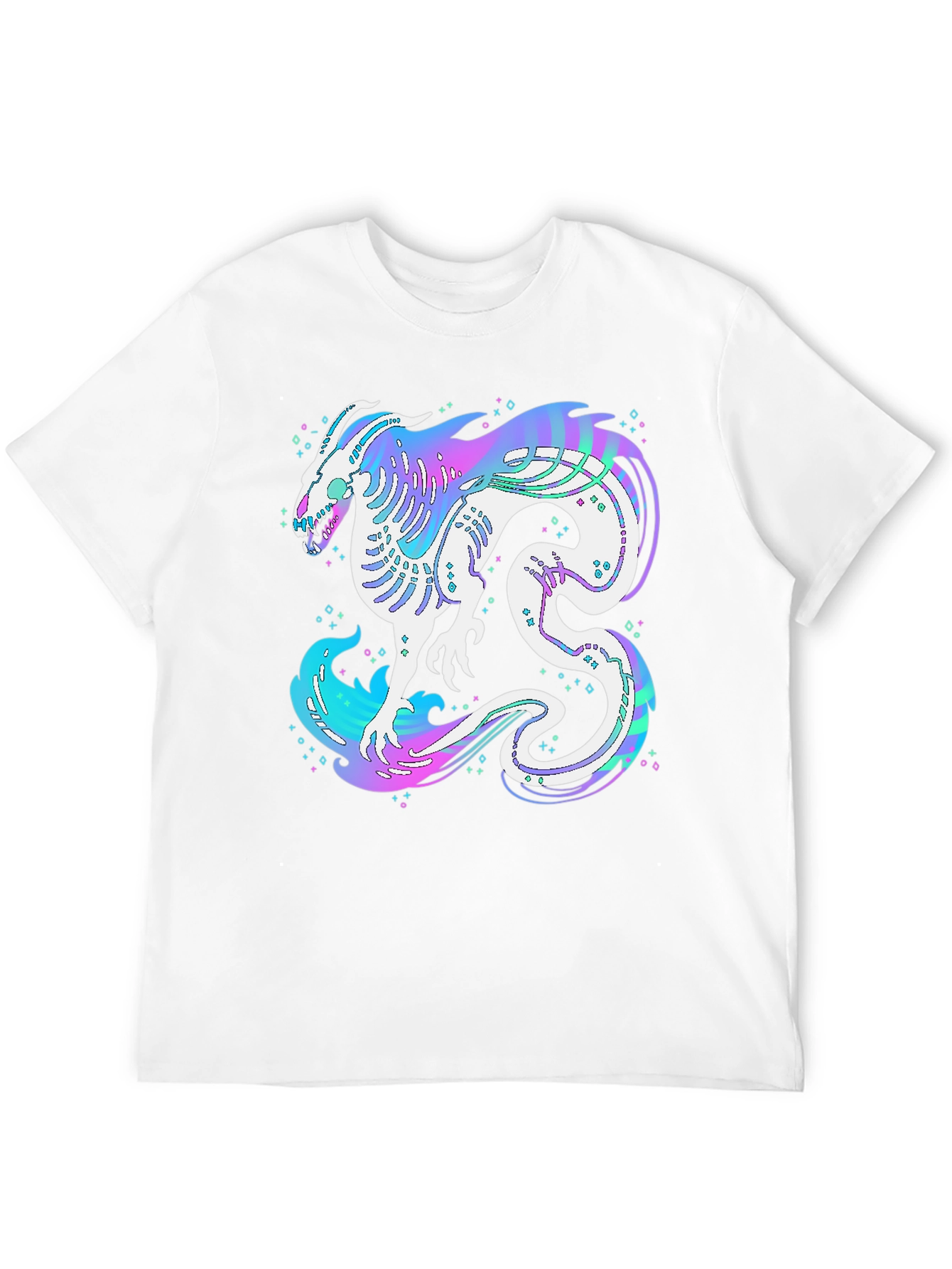 Black Mystic Dragon Graphic Black T-Shirt view 12