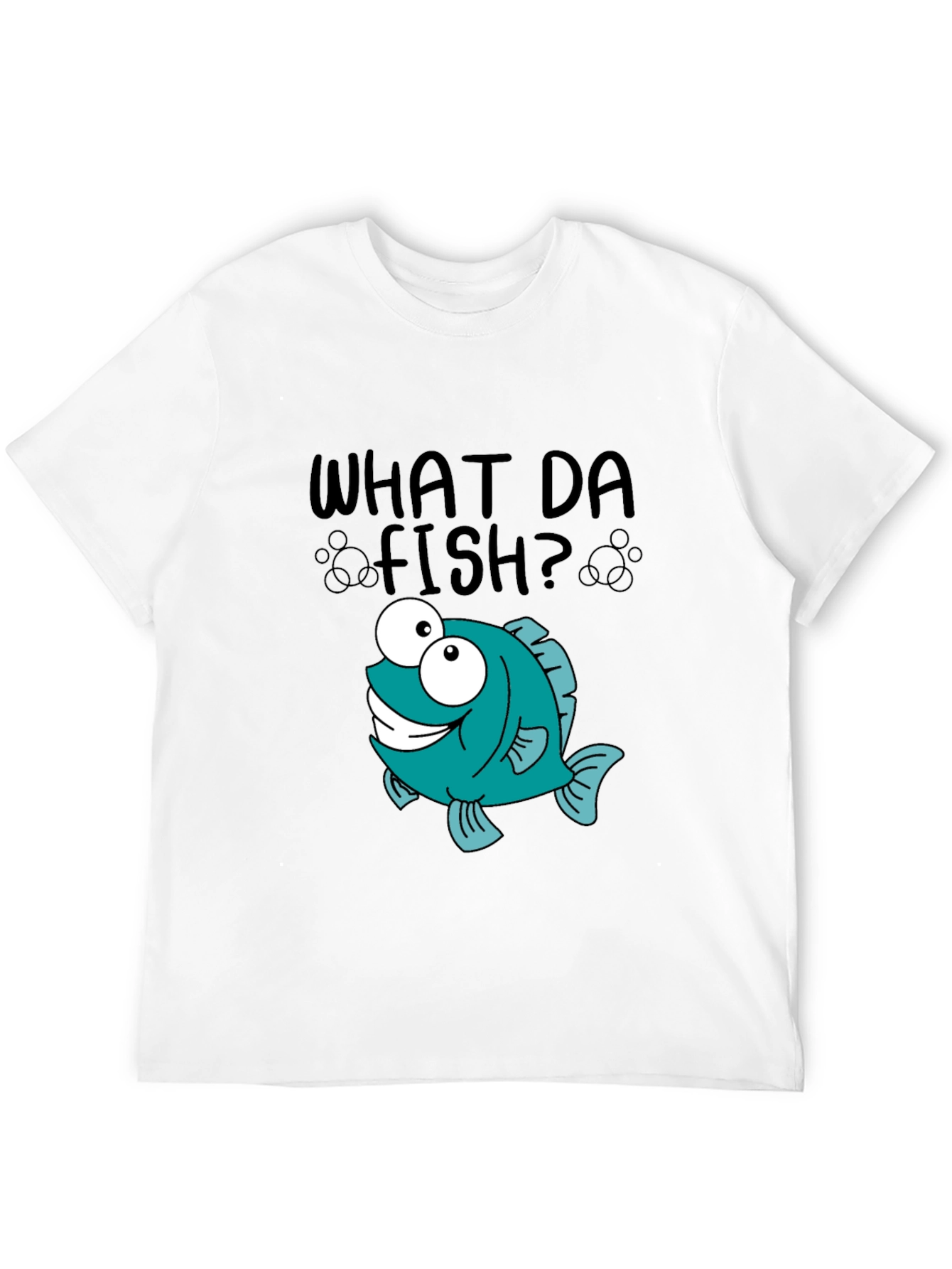 What Da Fish T-Shirt - Cartoon Fish Graphic Tee - 12