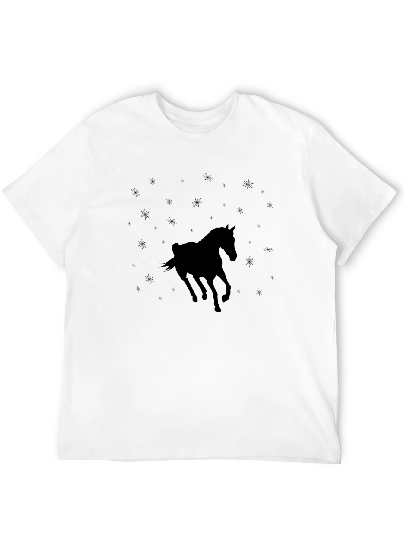 Black Black Horse Silhouette T-Shirt view 12