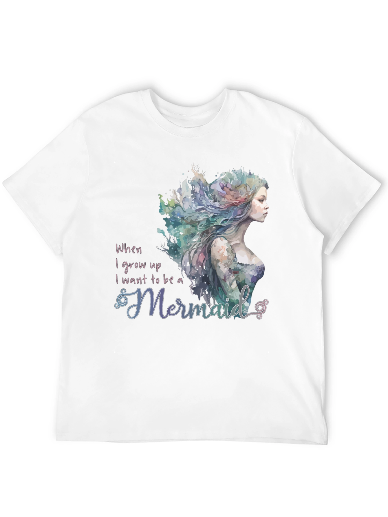 Black Mermaid Wish Graphic Tee - Black Crew Neck view 12