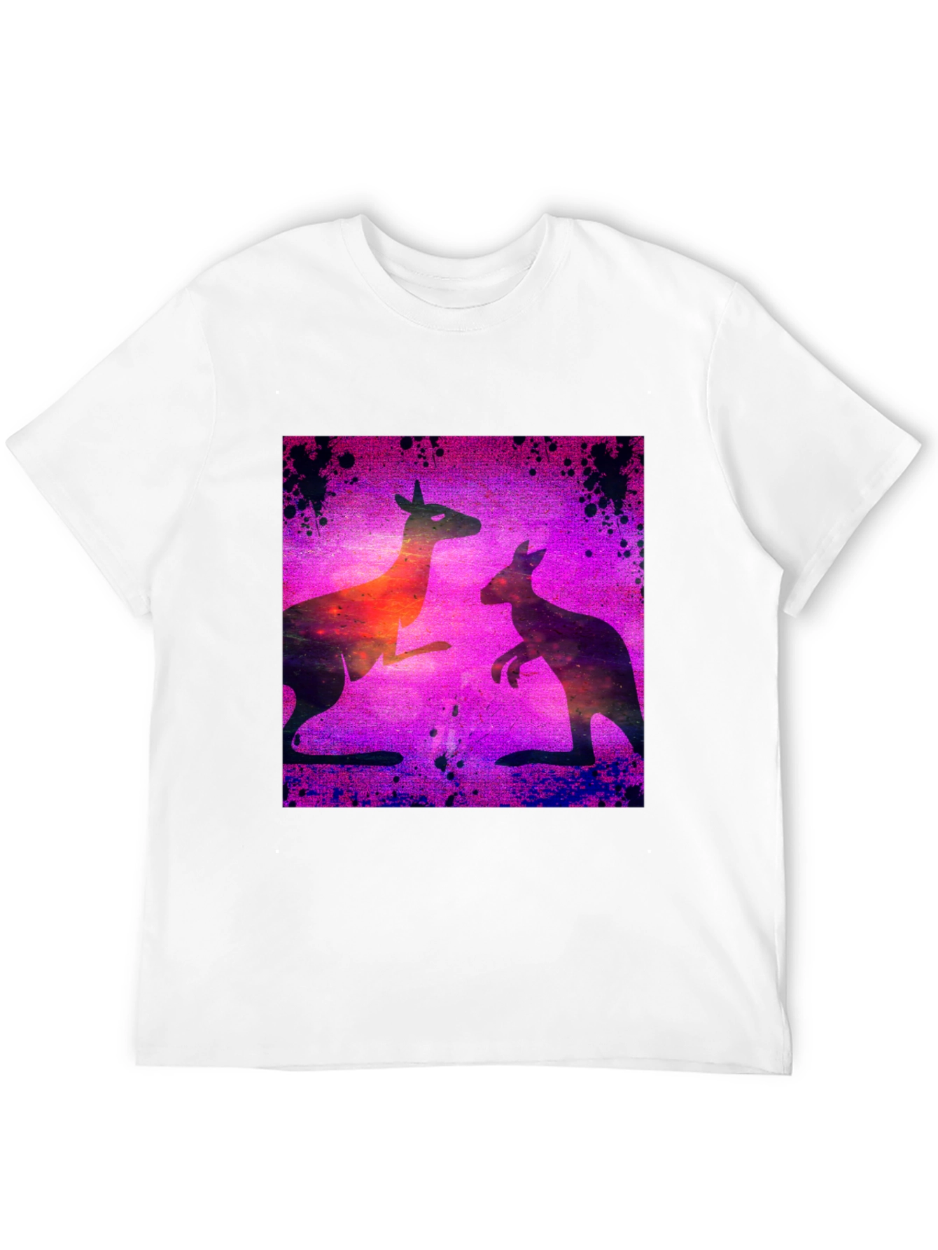 Black Kangaroo Galaxy T-Shirt view 12