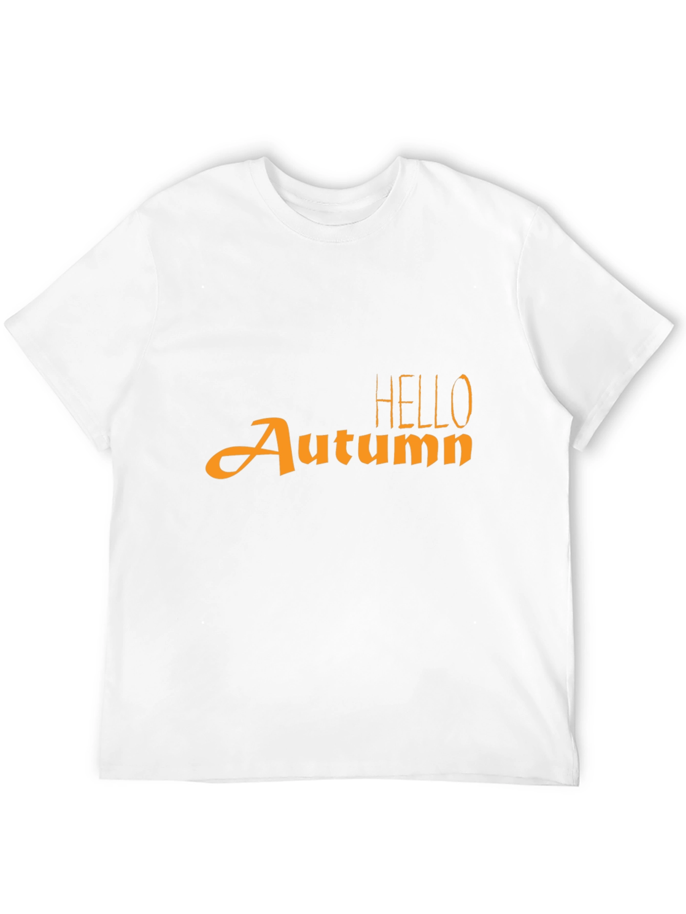 Black Hello Autumn Graphic Tee - Stylish Fall T-Shirt view 12