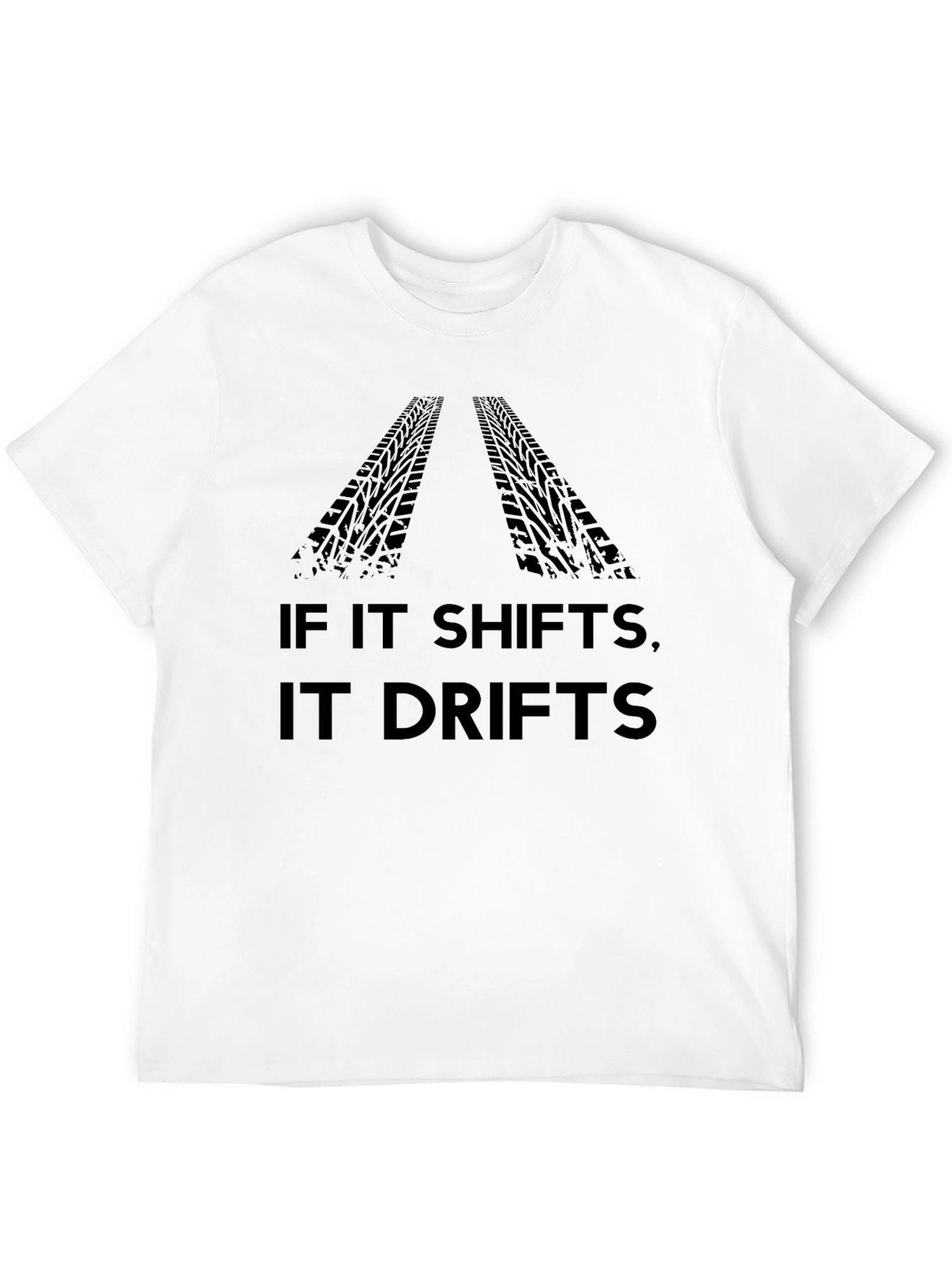 Black If It Shifts, It Drifts Black T-Shirt view 12