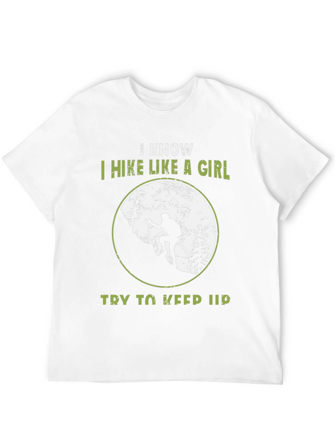 Black Hiking T-Shirt - I Hike Like a Girl view 12