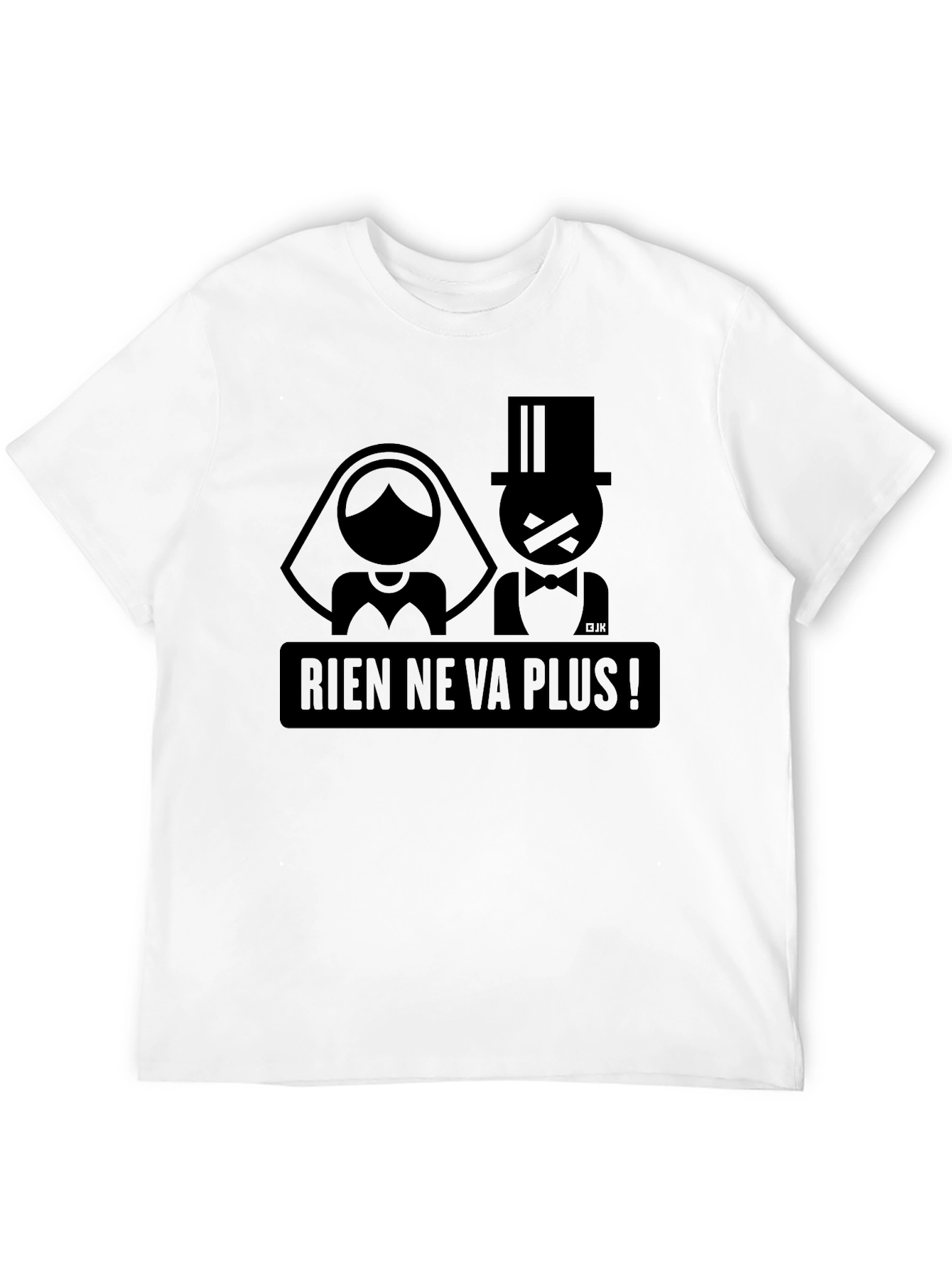Black Rien Ne Va Plus Funny Wedding Graphic T-Shirt view 12