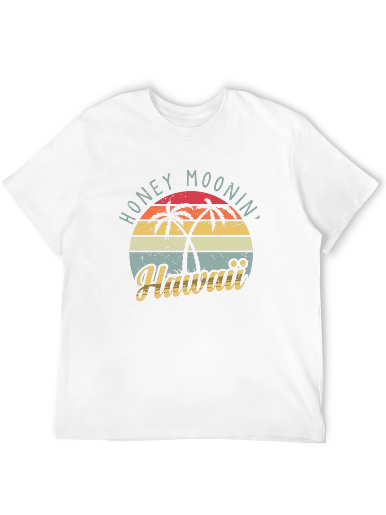 Black Retro Honeymoonin' Hawaii Graphic Tee - Black view 12