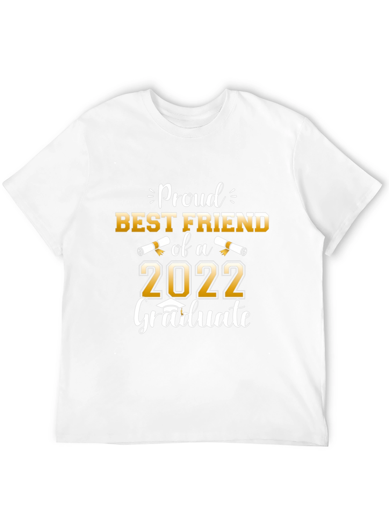 Black Proud Best Friend of a 2022 Graduate Black T-Shirt view 12
