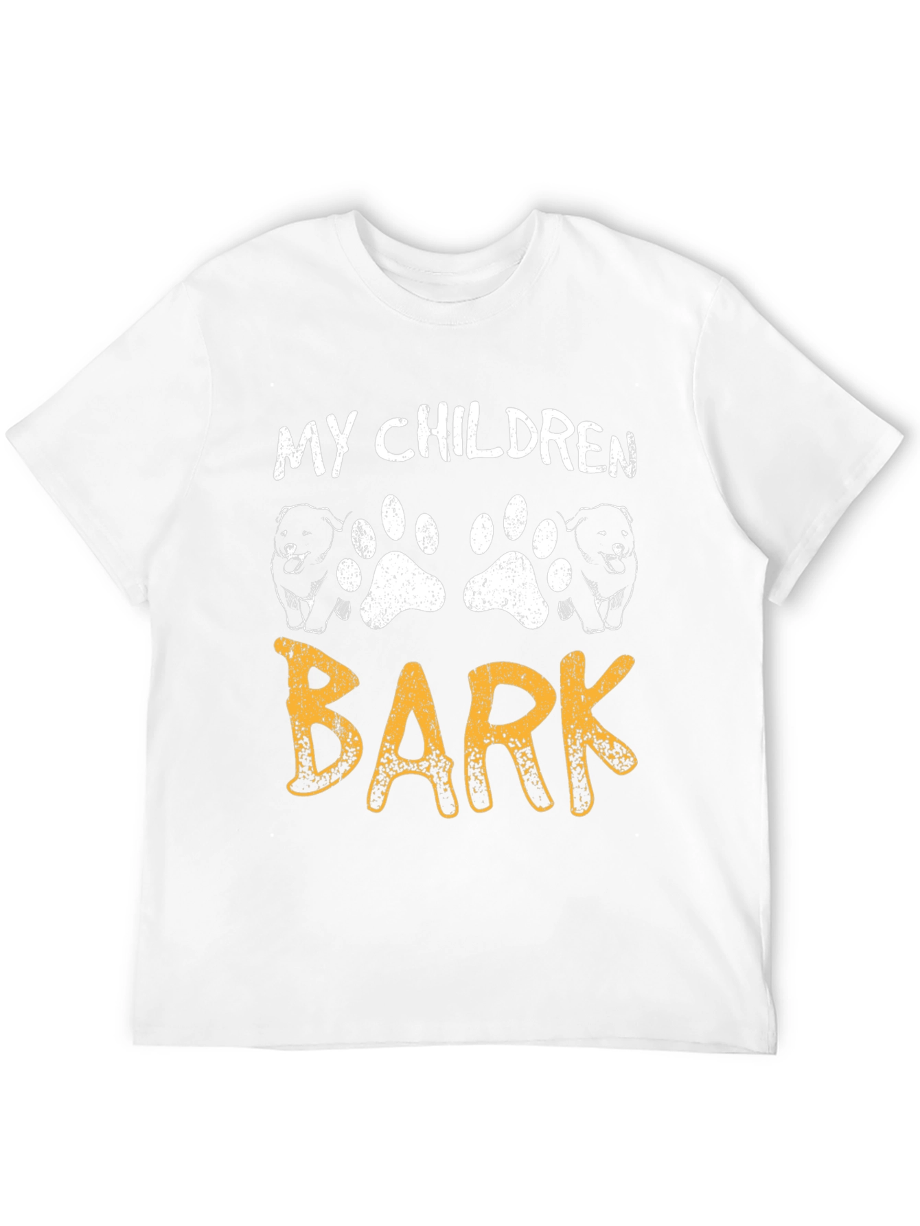 Black My Children Bark T-Shirt - Dog Paw Print Tee view 12