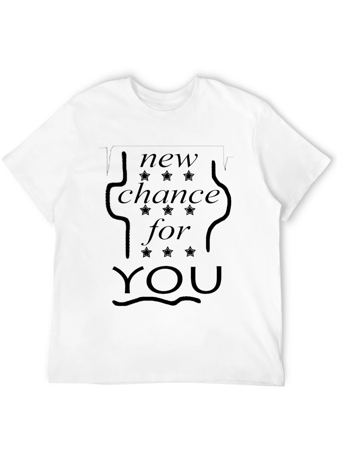 Black New Chance For You Graphic Black T-Shirt view 12