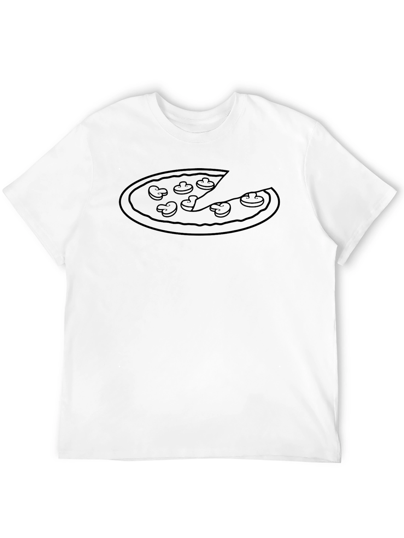 Black Pizza Graphic Tee - Casual Style view 12