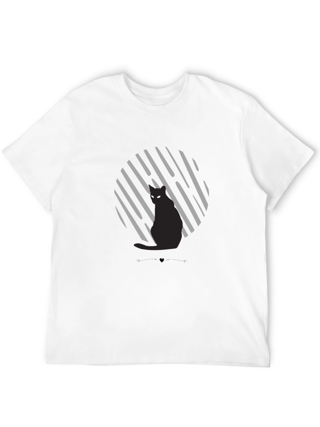Black Black Cat Graphic Tee - Unisex view 12