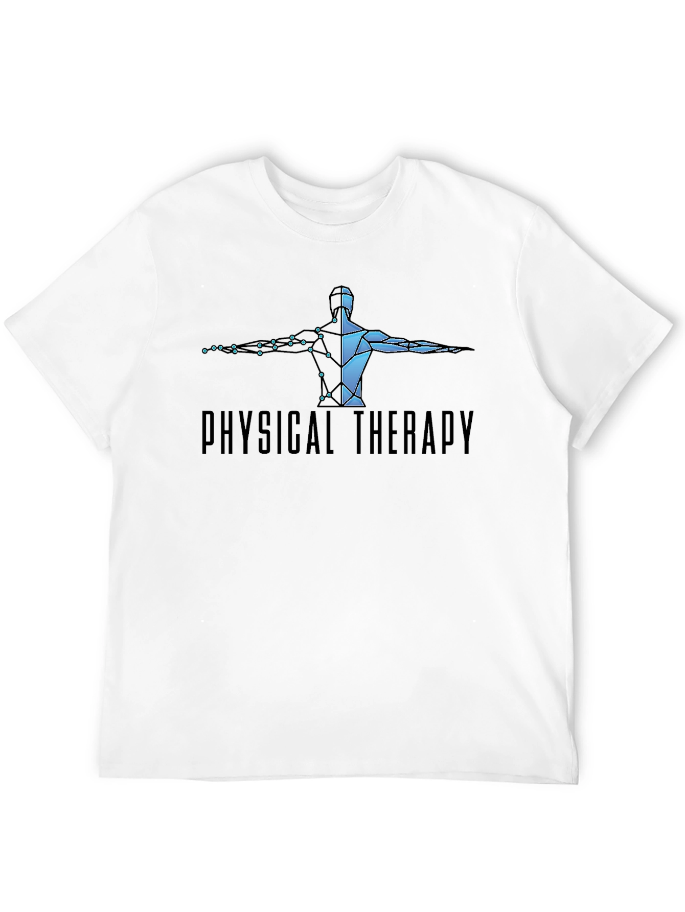 Black Physical Therapy T-Shirt - Anatomical Design view 12