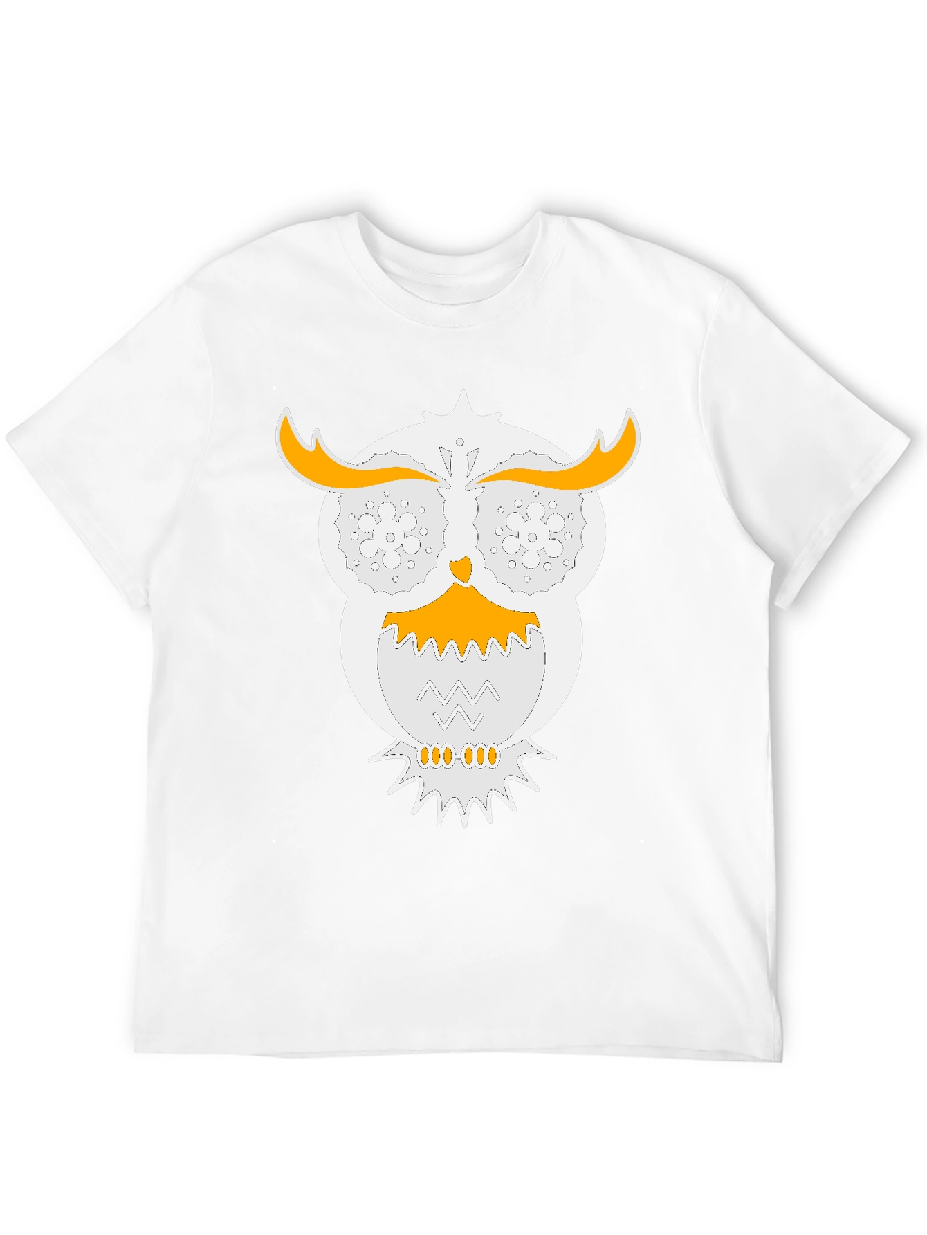 Black Owl Graphic T-Shirt - Unique Design Black Tee view 12