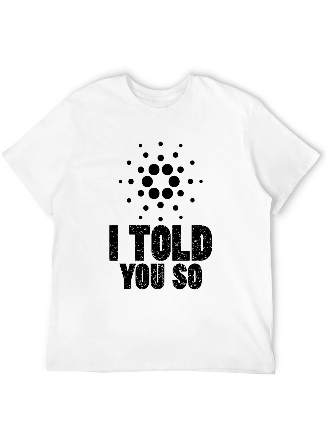 Black Cryptocurrency T-Shirt - I Told You So - Black view 12