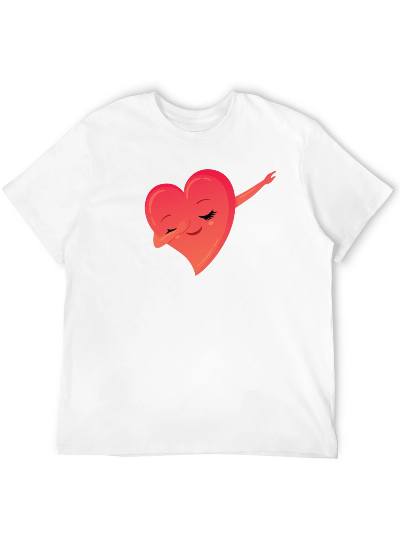 Black Dabbing Heart Graphic Tee - Soft & Stylish view 12