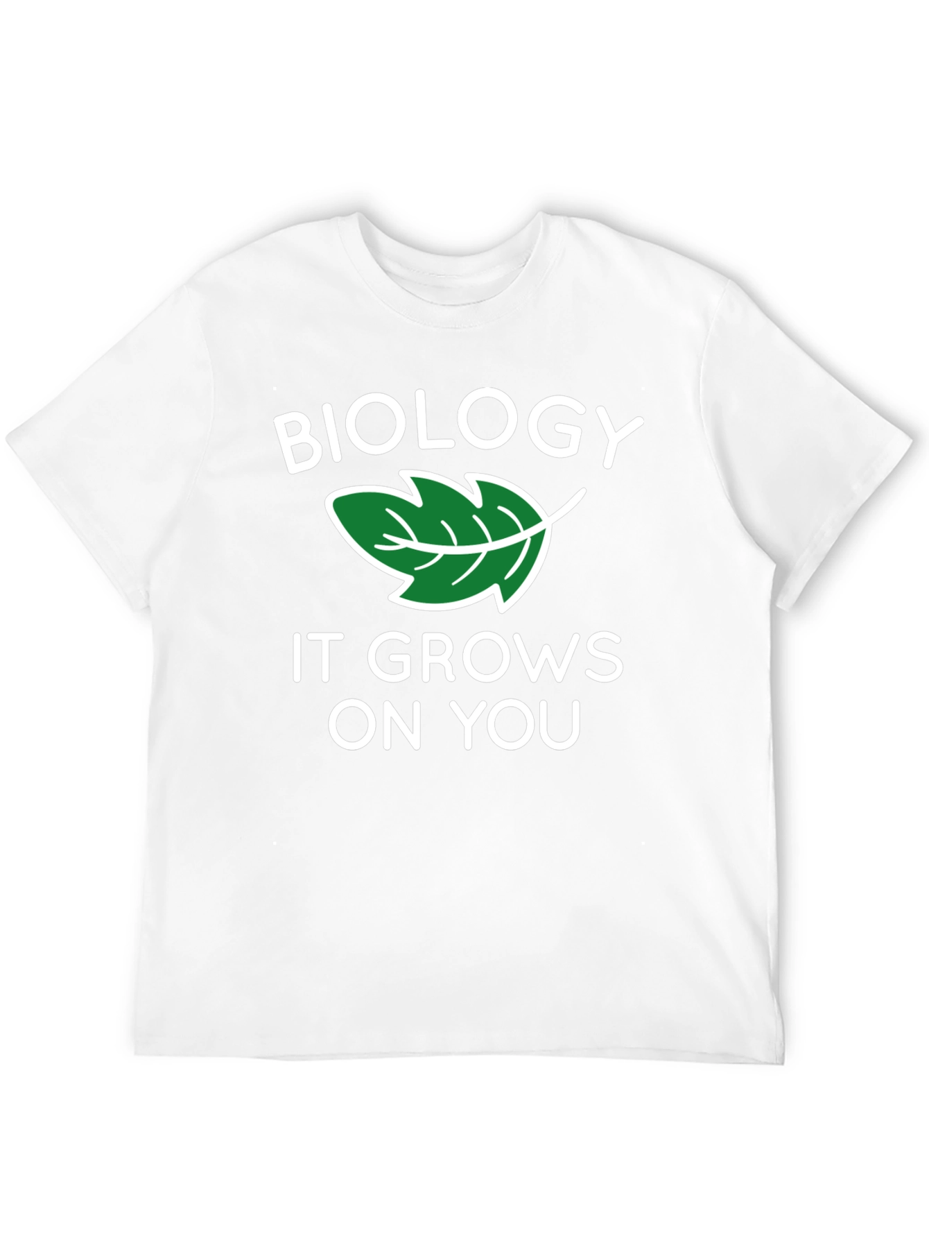 Black Biology Leaf Graphic T-Shirt view 12