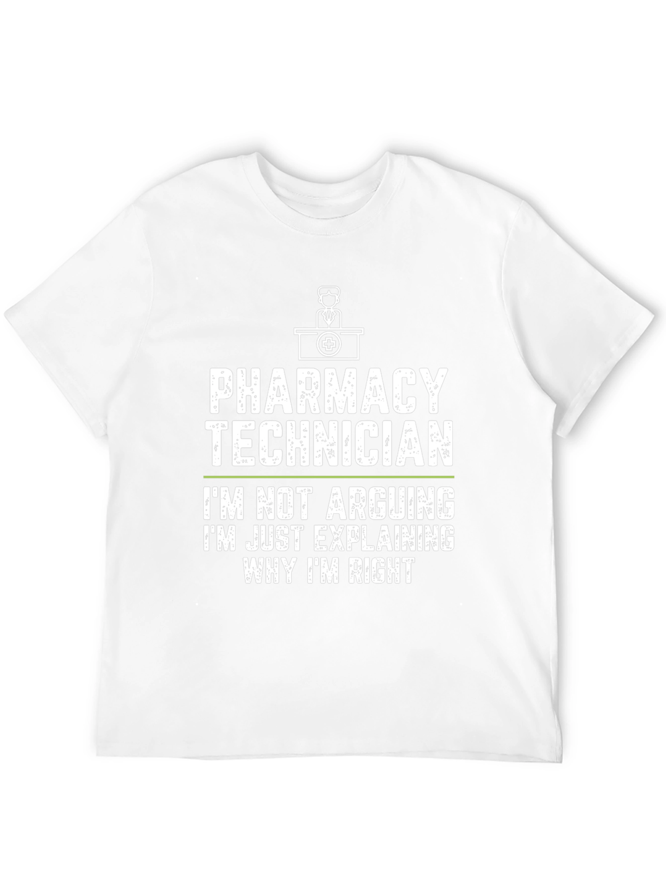 Black Pharmacy Technician Funny T-Shirt, Arguing, Explaining view 12