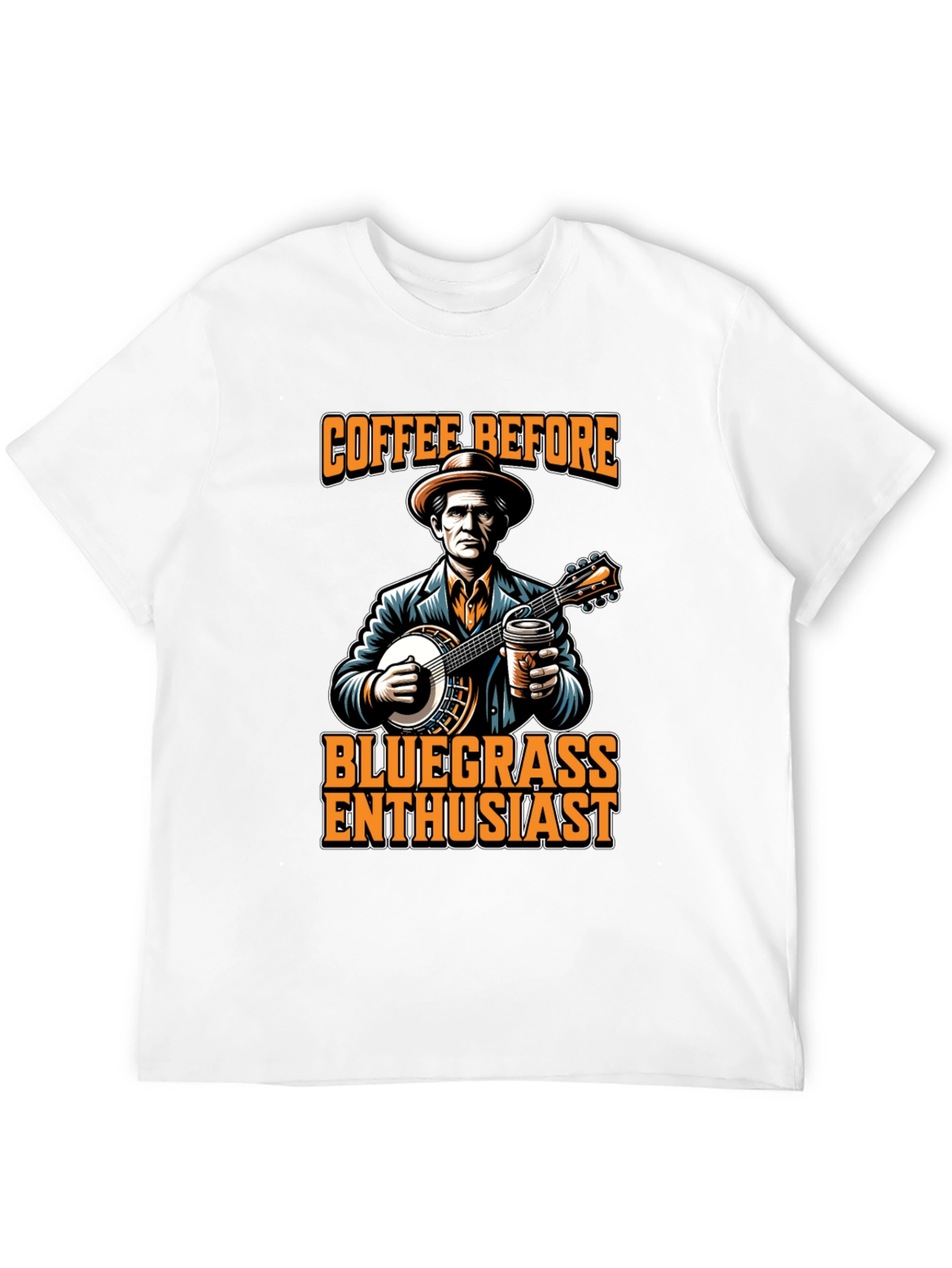 Black Coffee Before Bluegrass T-Shirt view 12