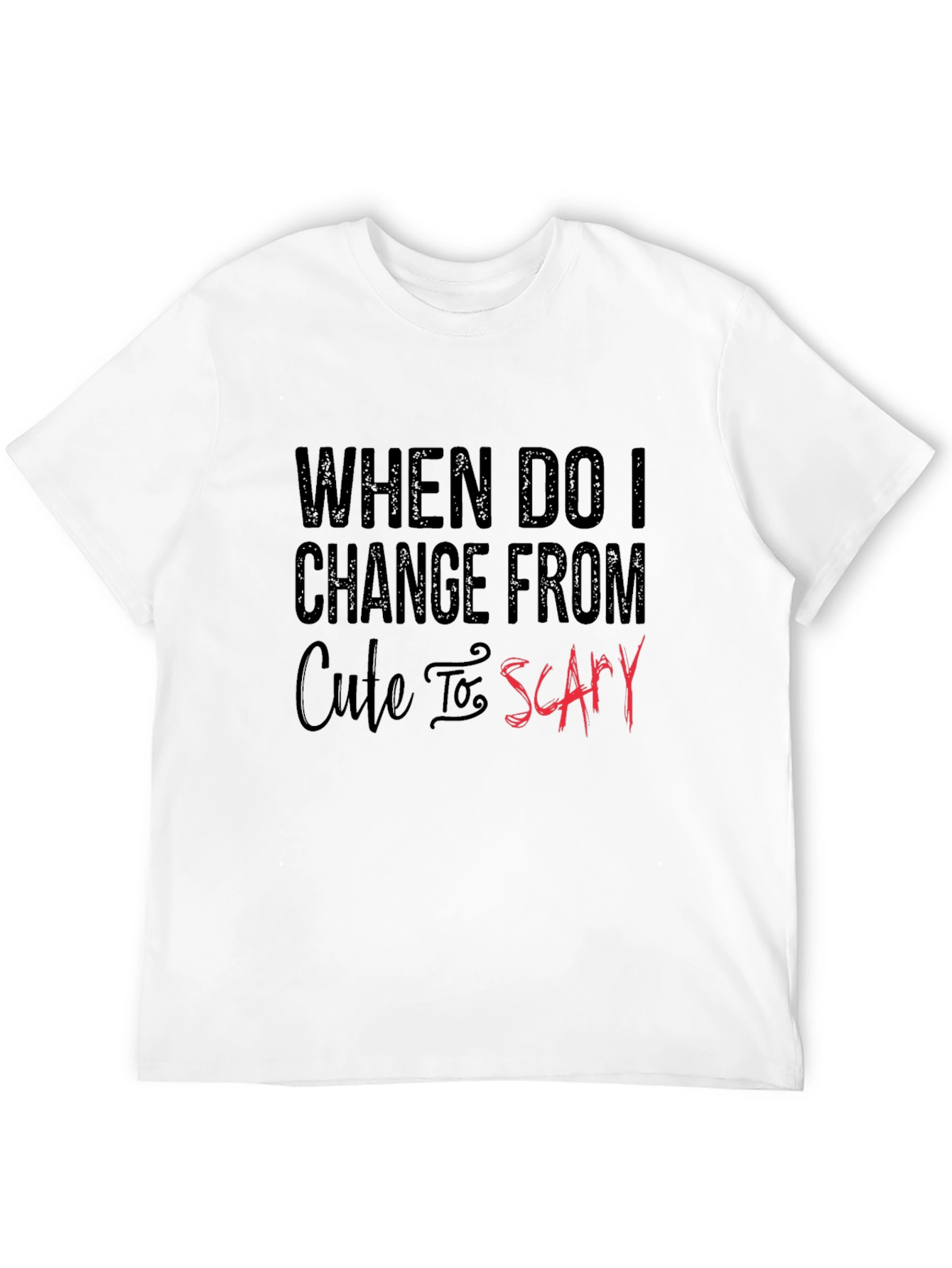 Black Cute to Scary Graphic Tee view 12