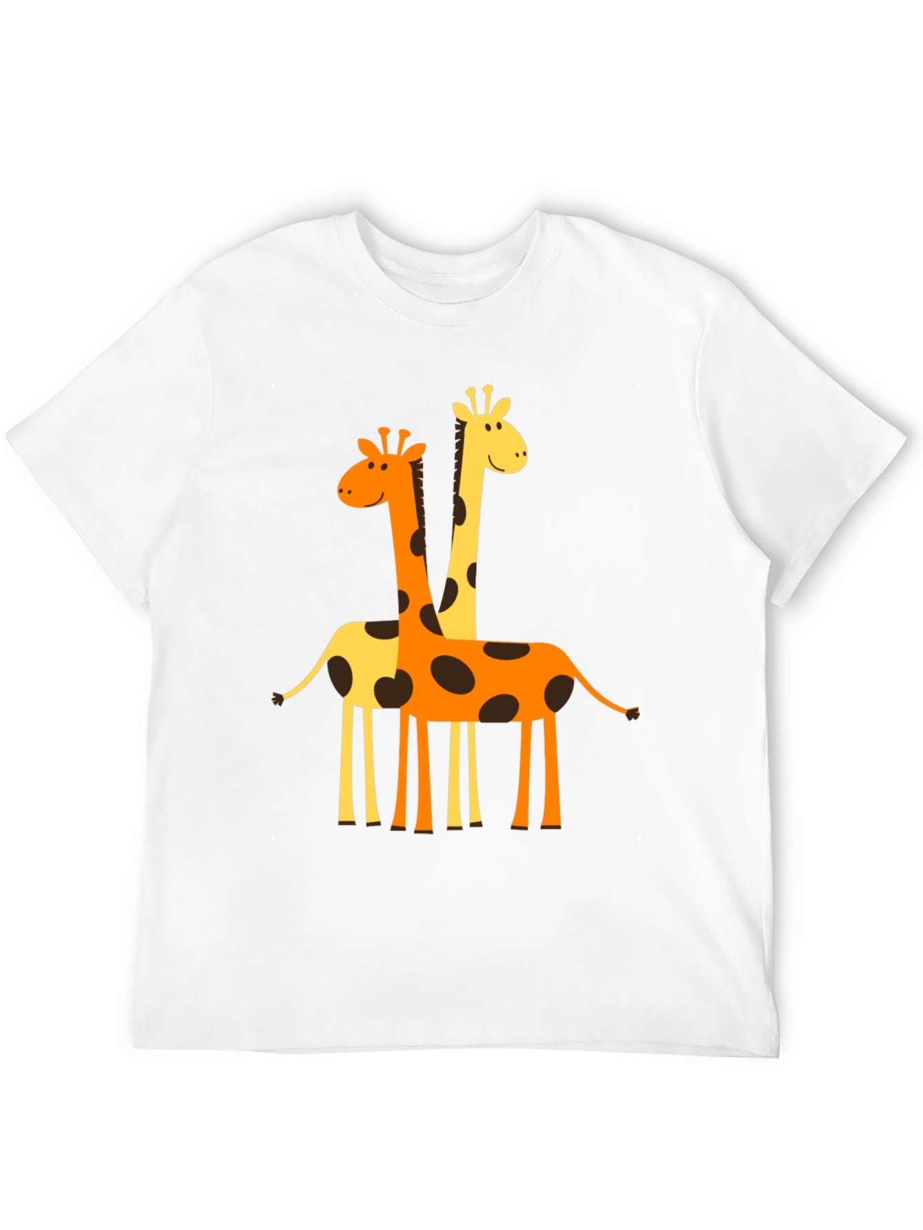 Black Giraffe Graphic Tee - Men's Black Crew Neck T-Shirt view 12