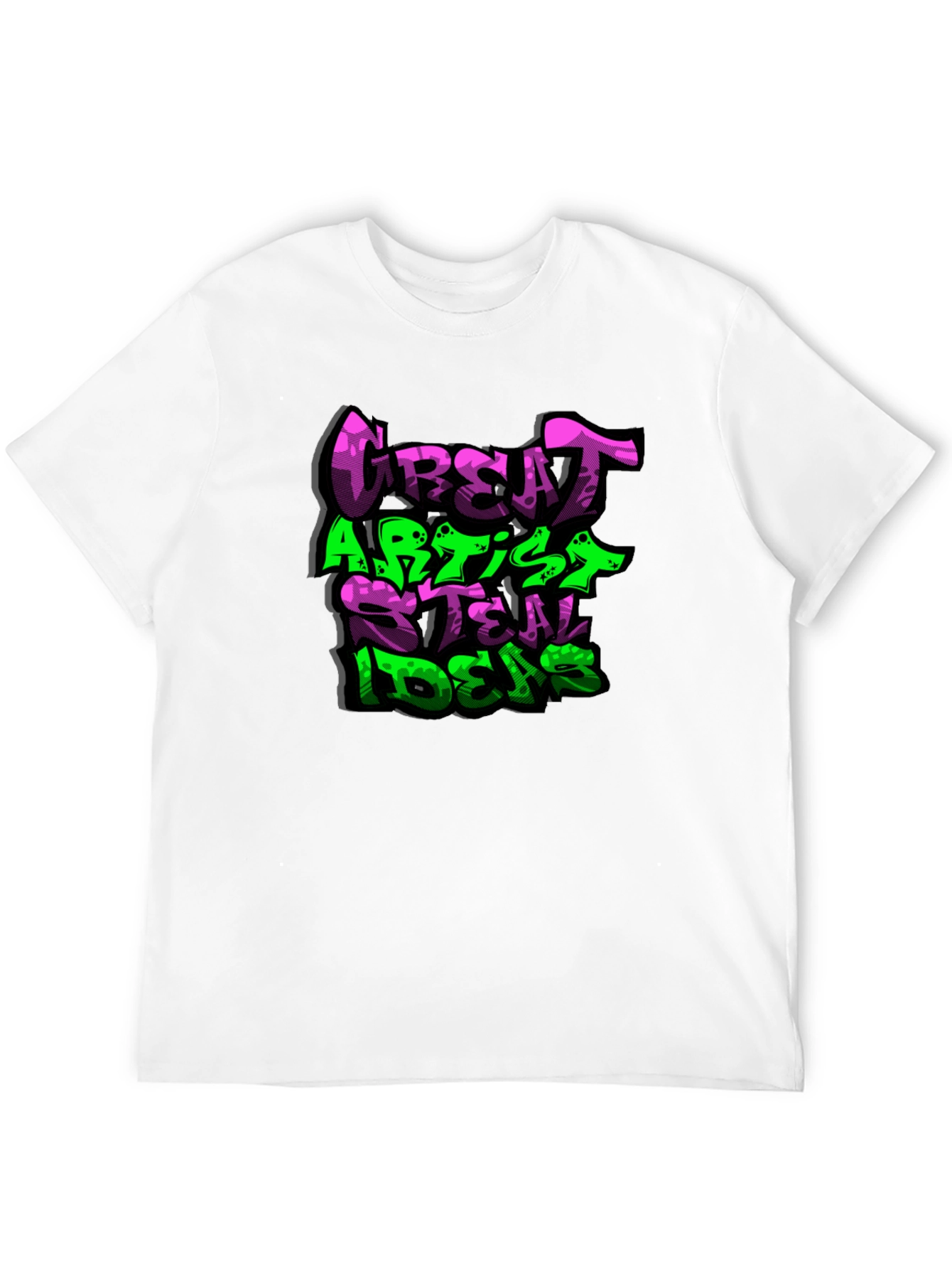 Black Great Artist Steal Ideas Graphic T-Shirt view 12