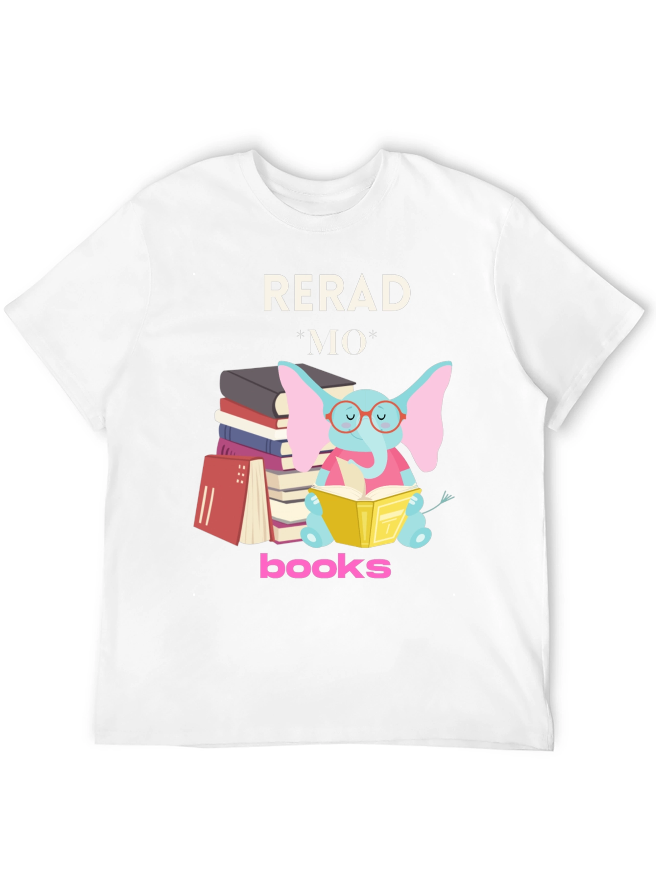 Black Read More Books T-Shirt view 12