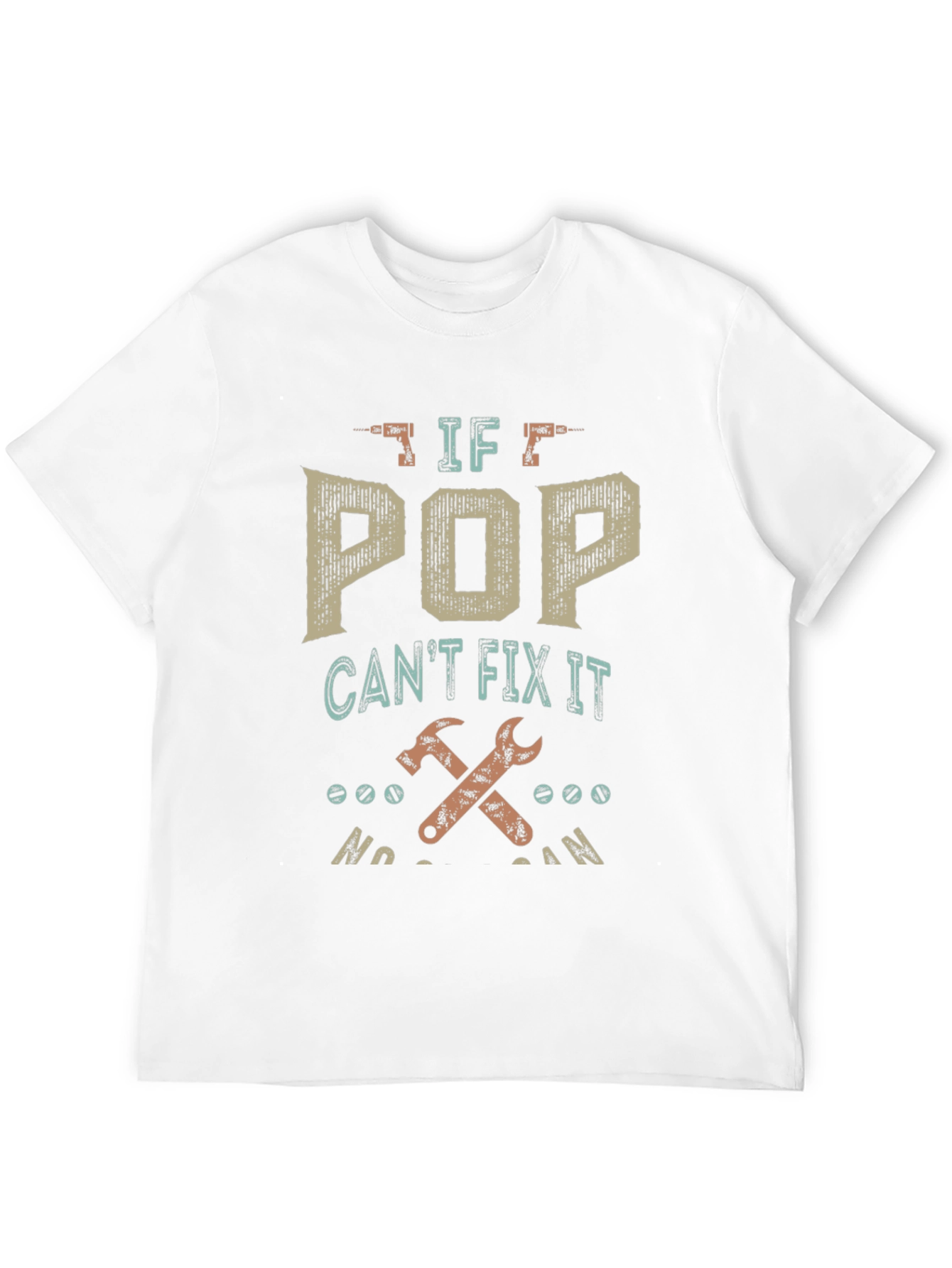 Black If Pop Can't Fix It Men's T-Shirt view 12