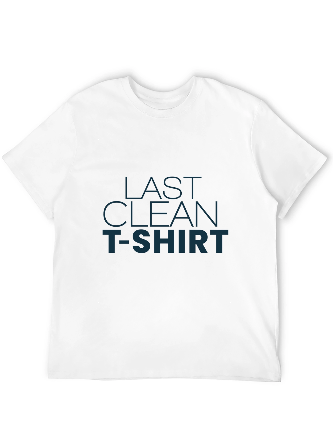 Black Last Clean T-Shirt - Novelty Graphic Tee view 12