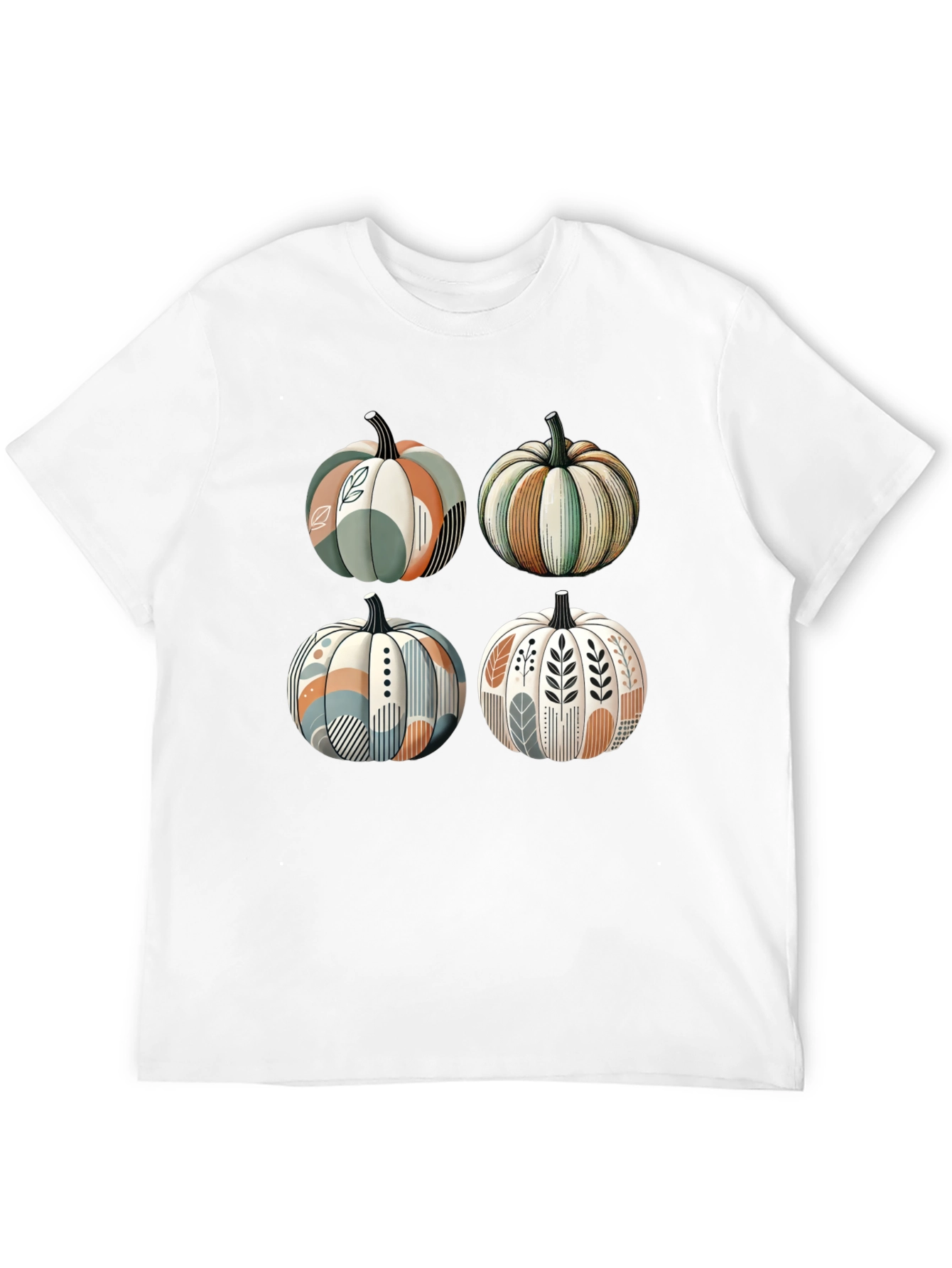Black Trendy Pumpkin Patch T-Shirt view 12