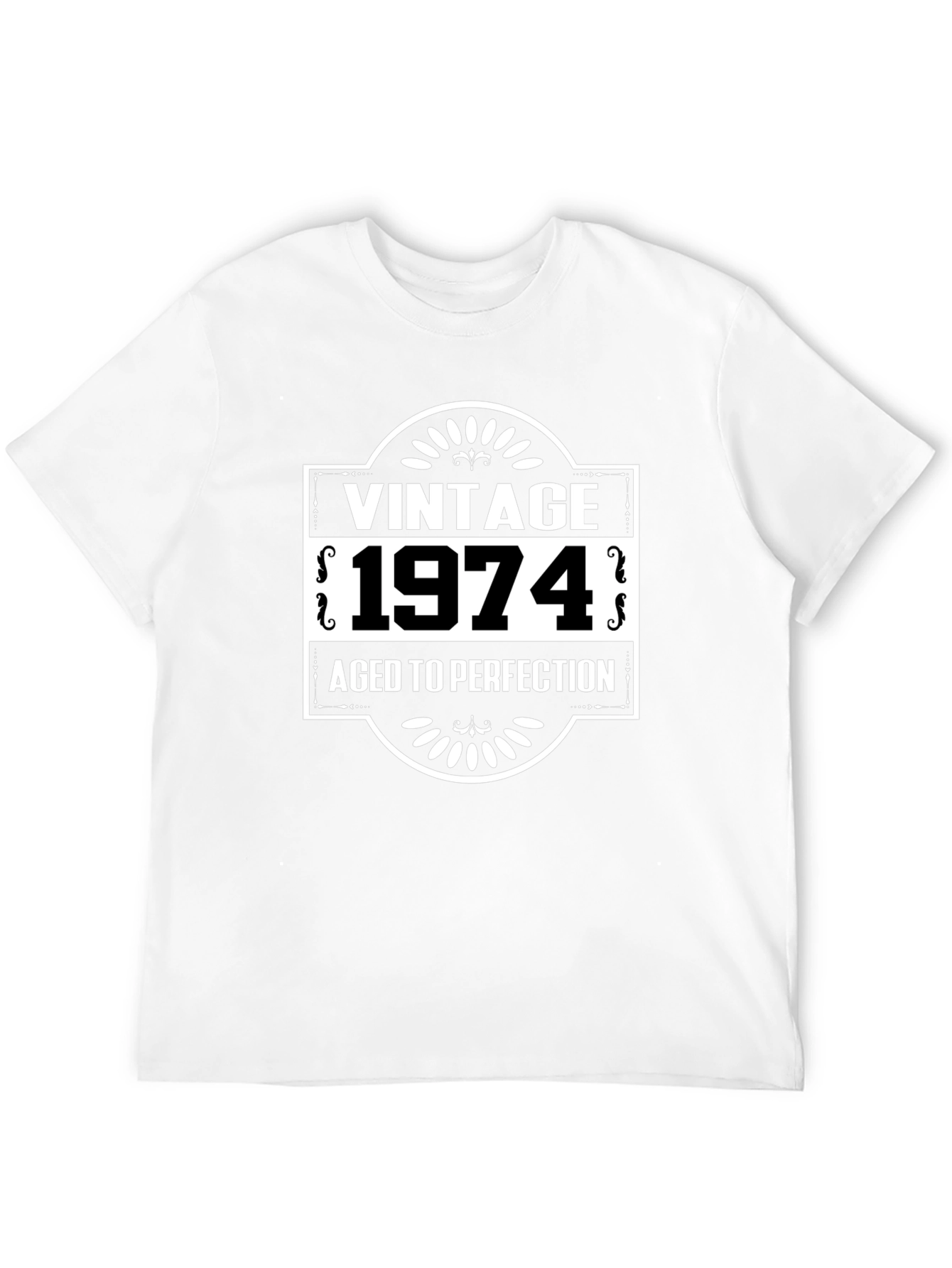 Black Vintage 1974 Aged to Perfection Graphic Tee view 12