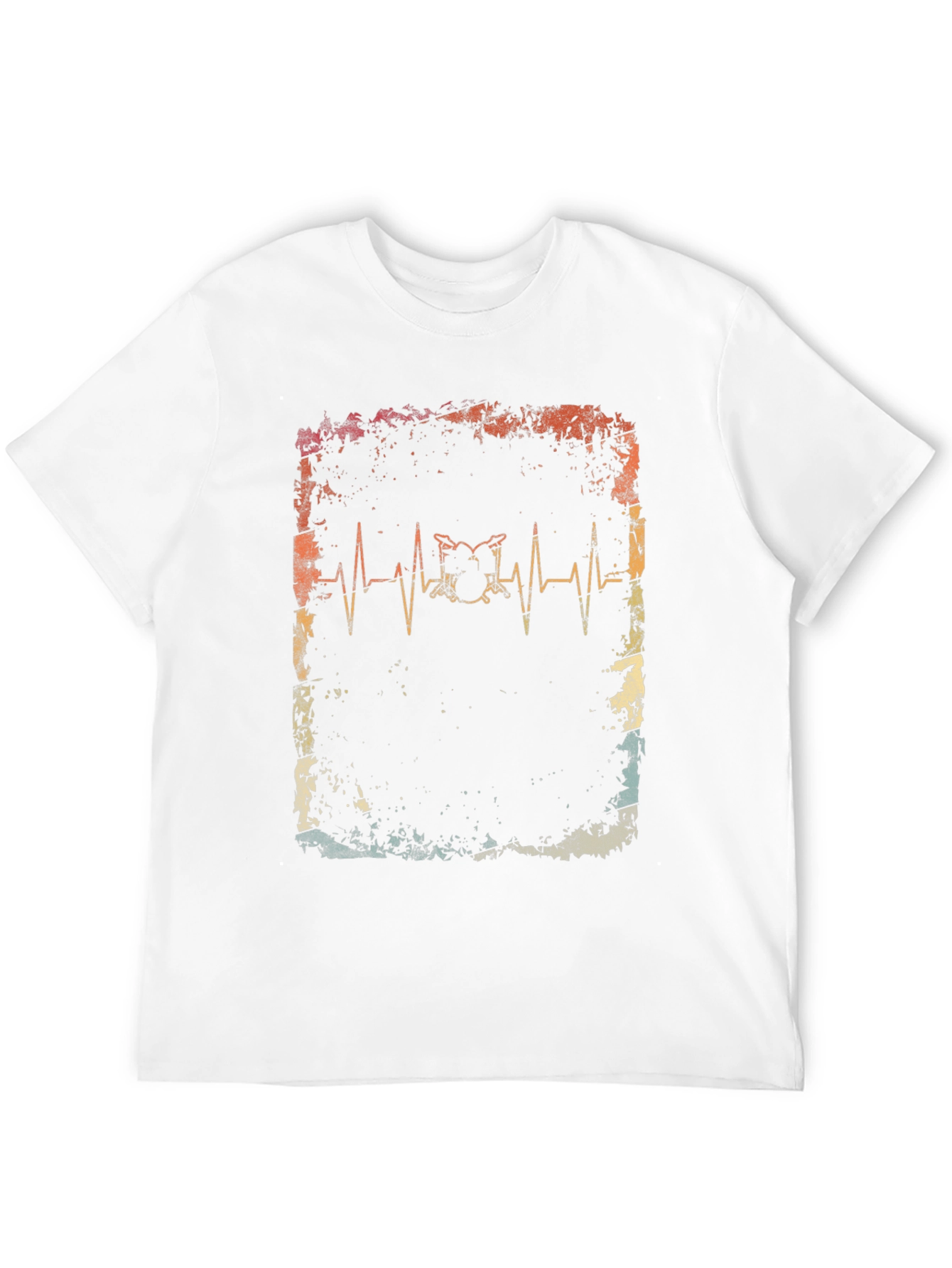 Black Drum Heartbeat T-Shirt view 12