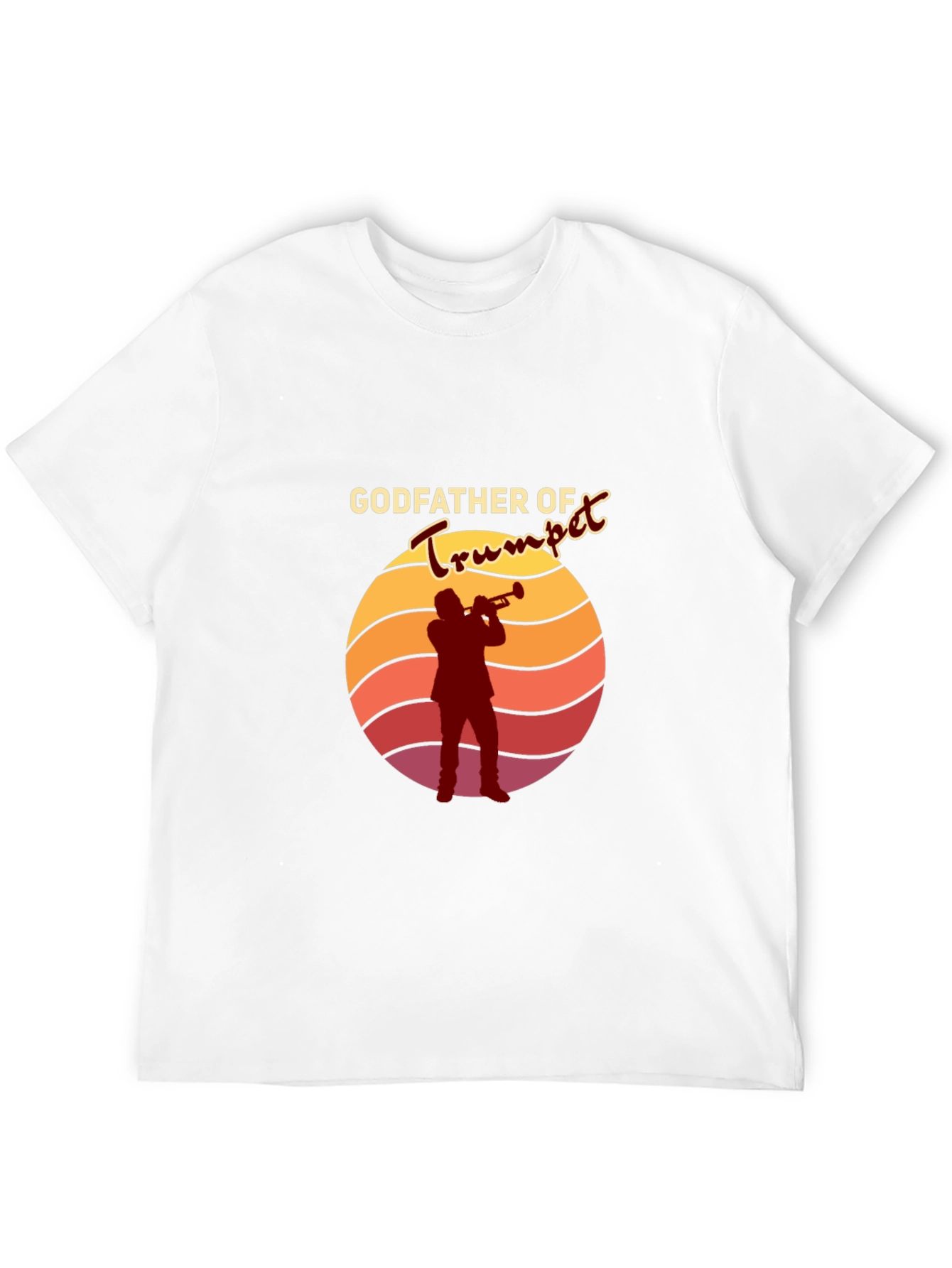 Black Godfather of Trumpet Graphic T-Shirt - Musician's Tee view 12